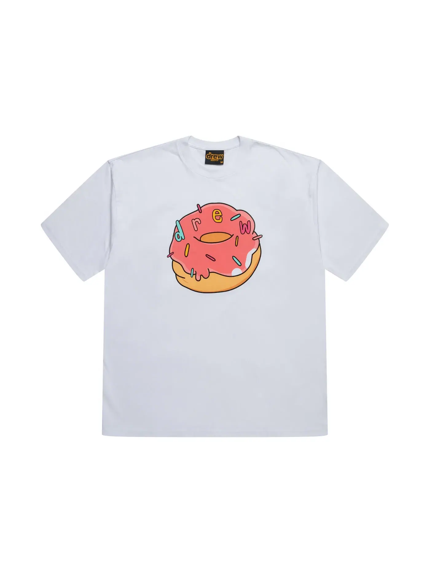 Мужская футболка с принтом Donut drew house — изображение 1 из 1, белый