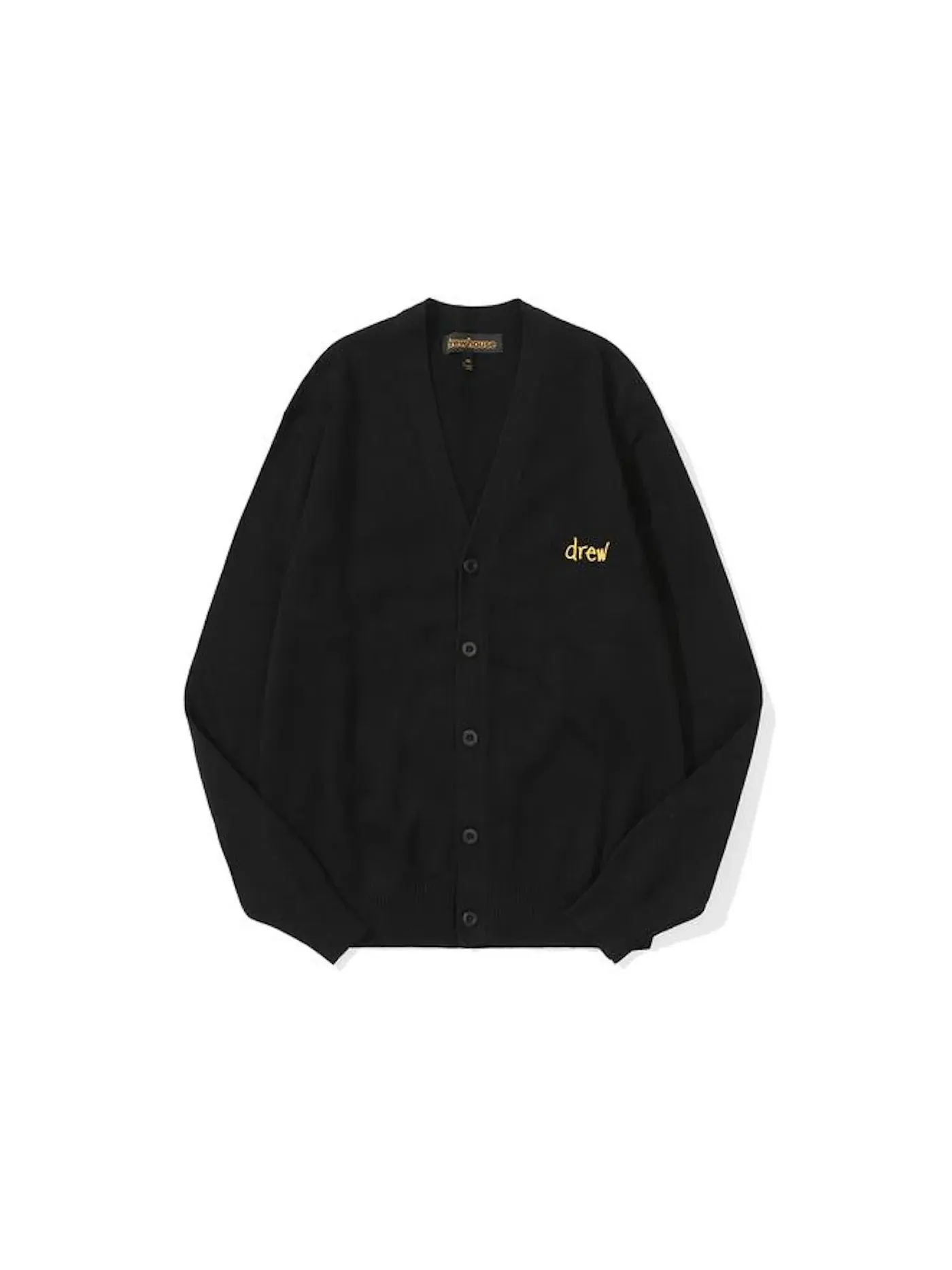 Мужской кардиган с длинным рукавом drew house Cardigan — изображение 1 из 1, черный