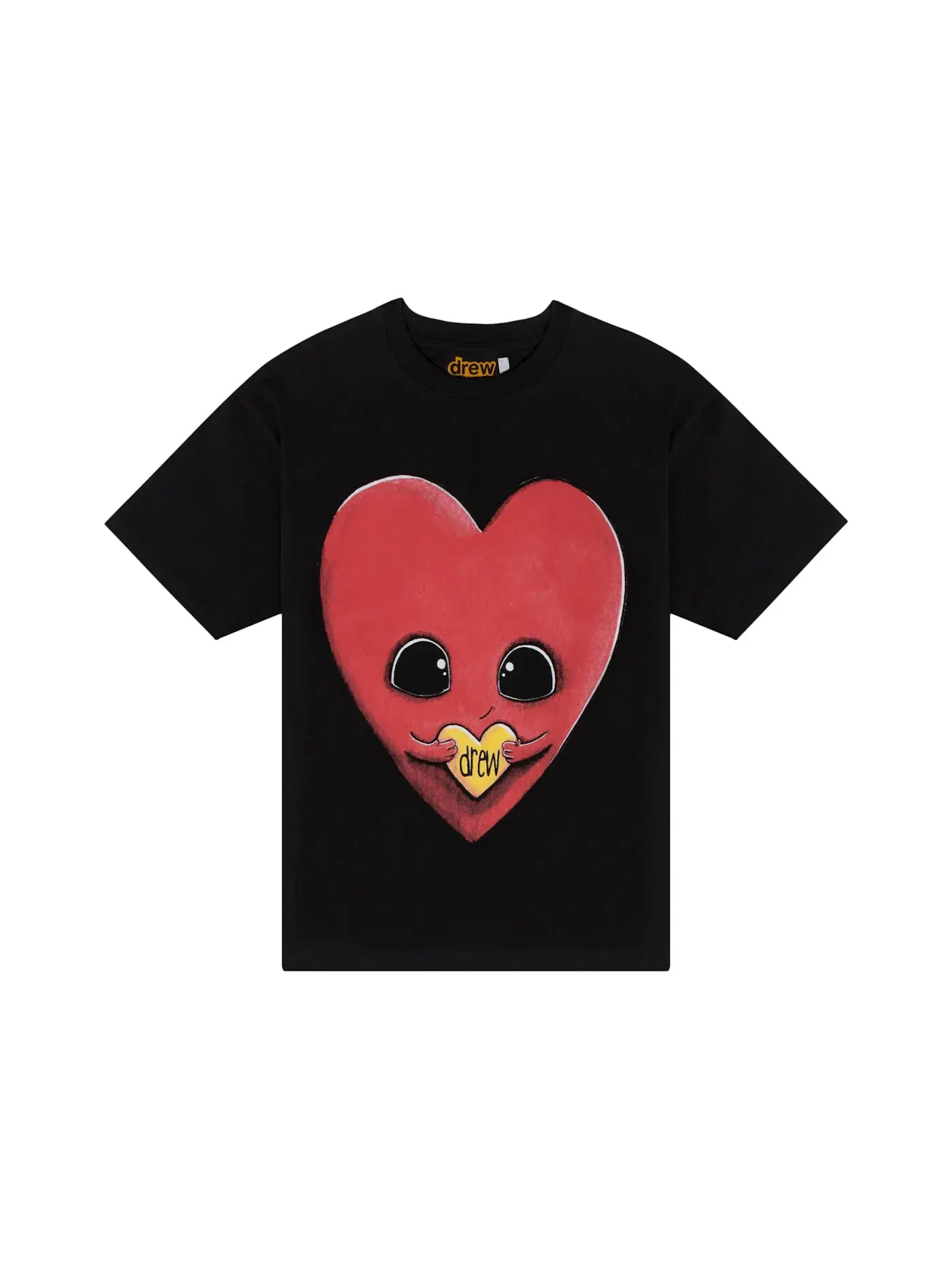 Мужская футболка с принтом Drew Heart SS Tee drew house — изображение 1 из 2, черный