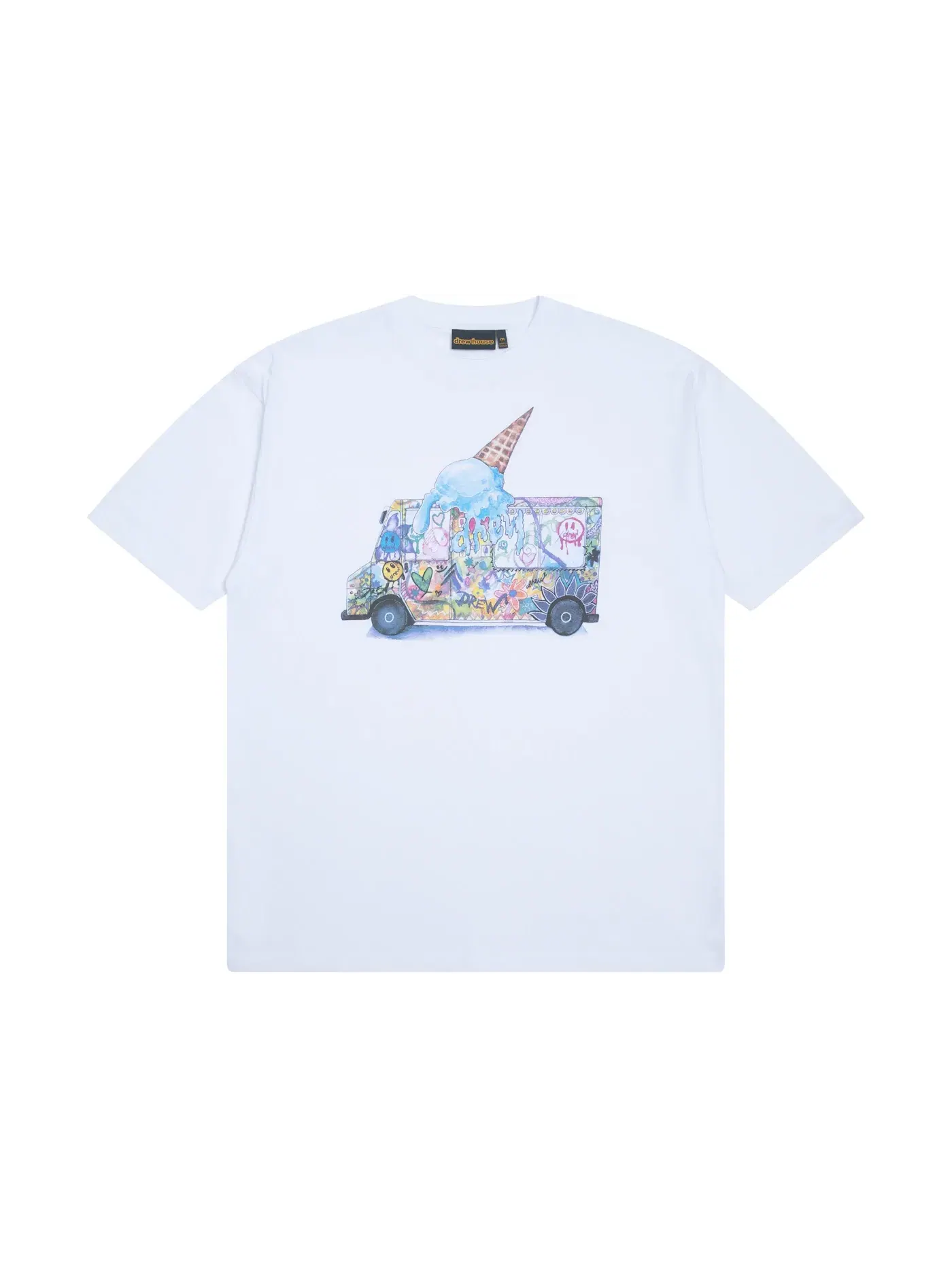Мужская футболка с принтом drew house Tee — изображение 1 из 1, белый