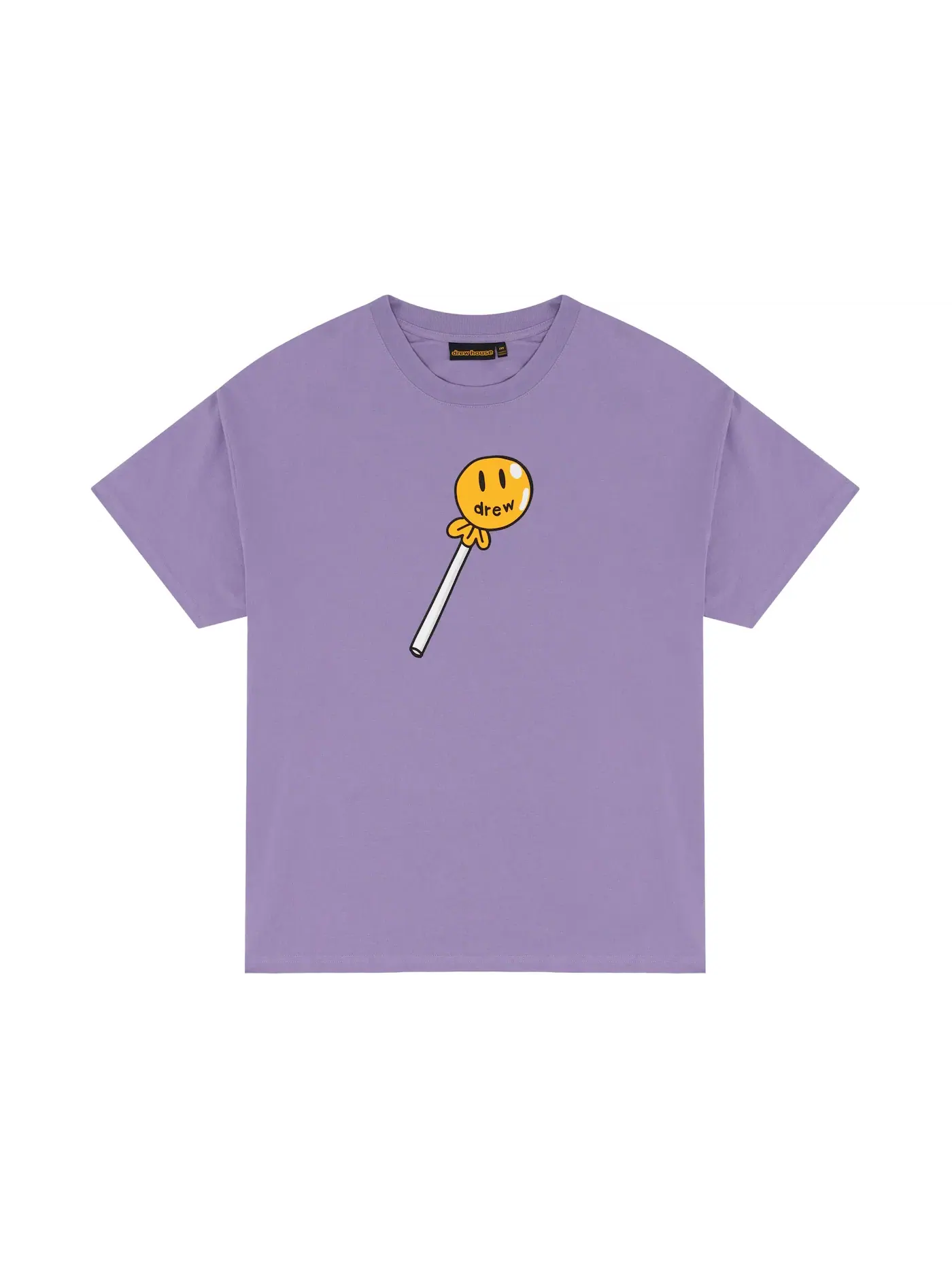 Мужская футболка с принтом drew house Tee — изображение 1 из 2, фиолетовый