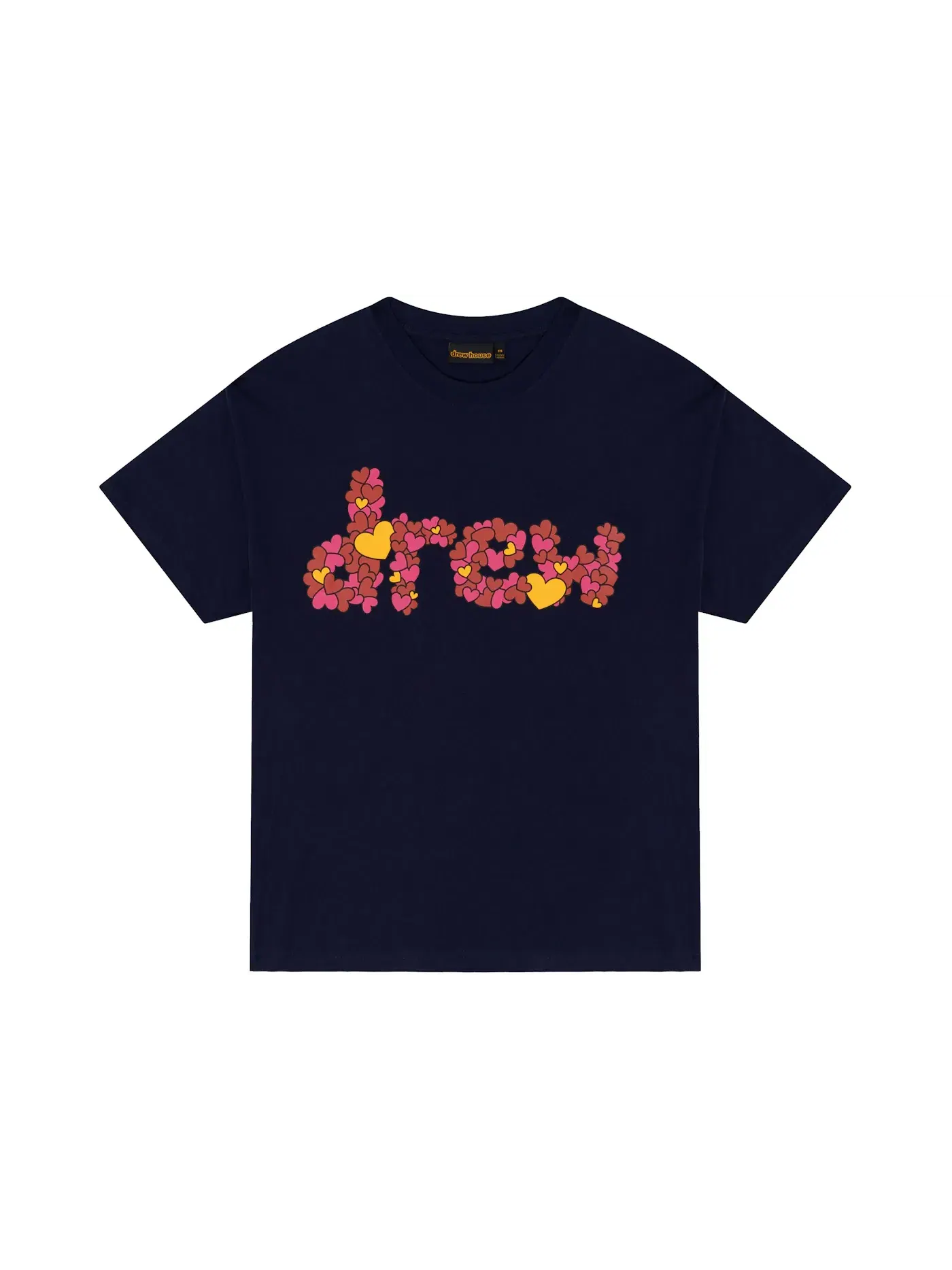 Мужская футболка с принтом drew house Love drew house — изображение 1 из 2, темный темно-синий