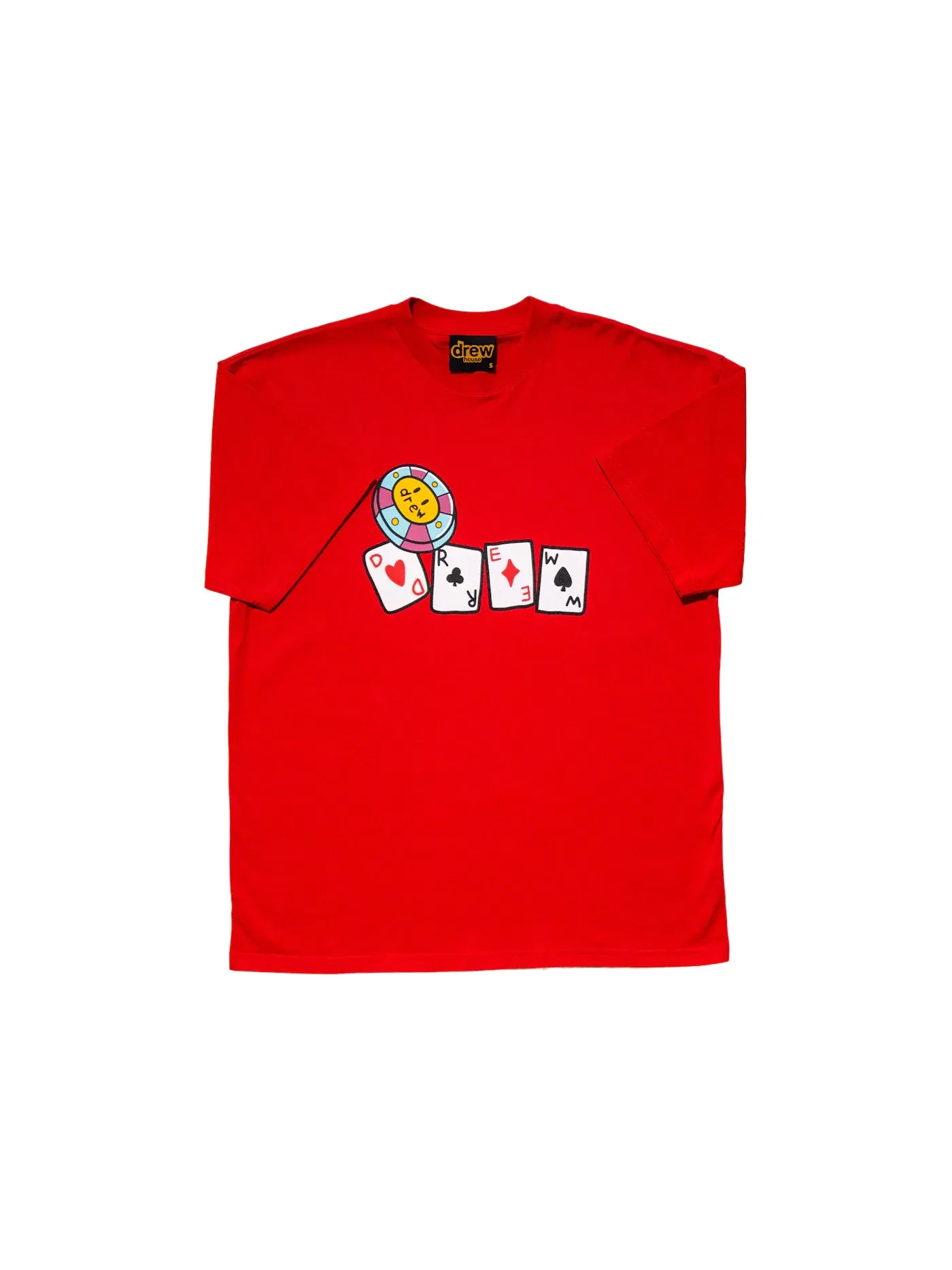 Мужская футболка с принтом Lucky You Drew SS Tee drew house — изображение 1 из 1, красный