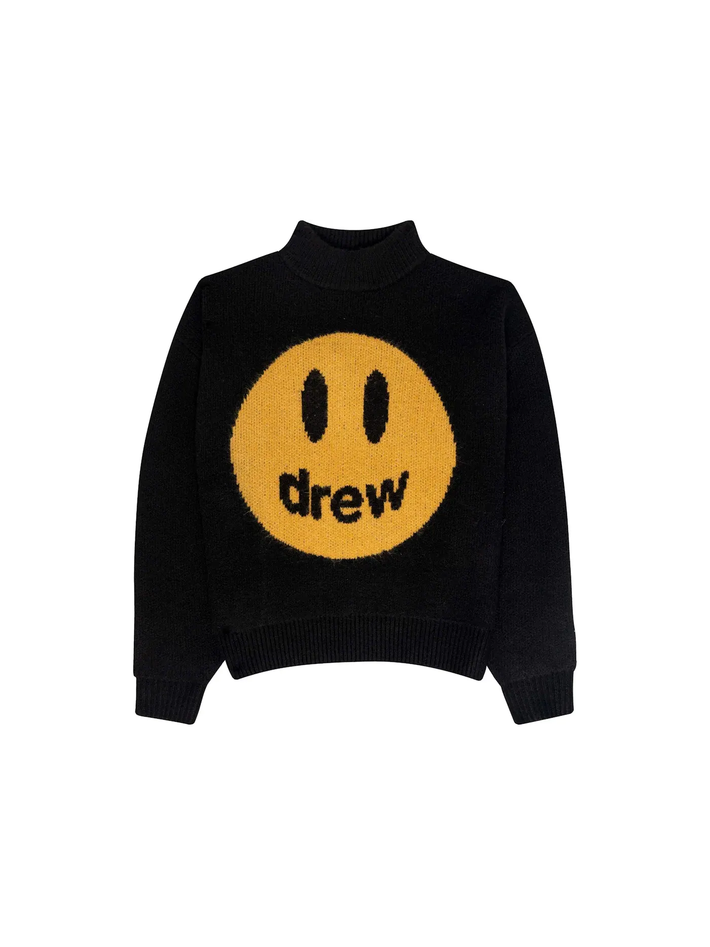Мужской свитер с принтом Mascot Funnel Neck drew house — изображение 1 из 2, черный