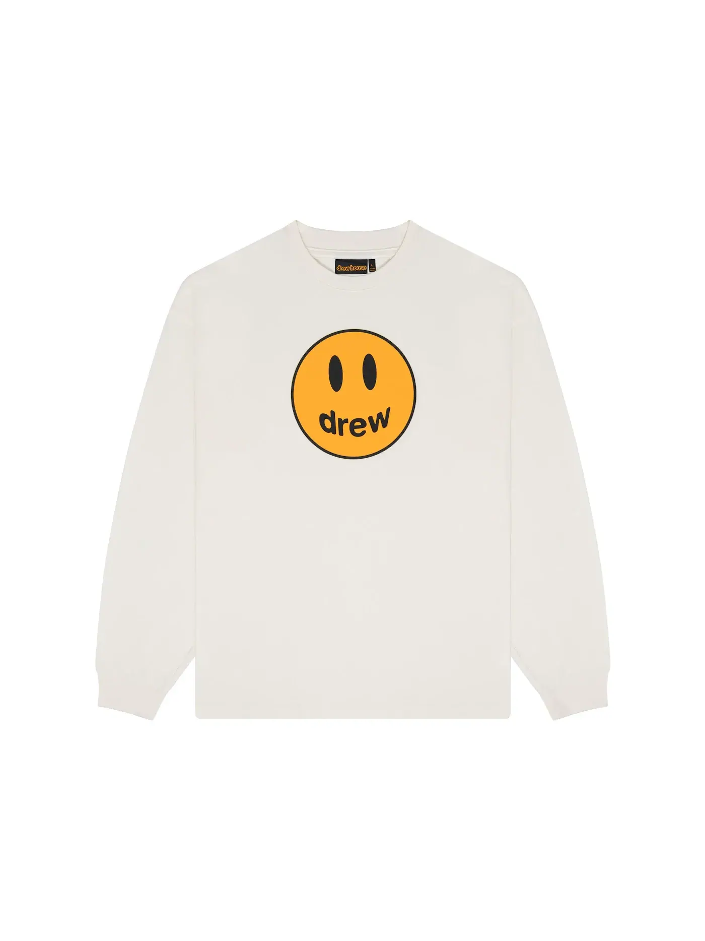 Мужская футболка с принтом drew house Mascot LS Tee — изображение 1 из 2, кремовый