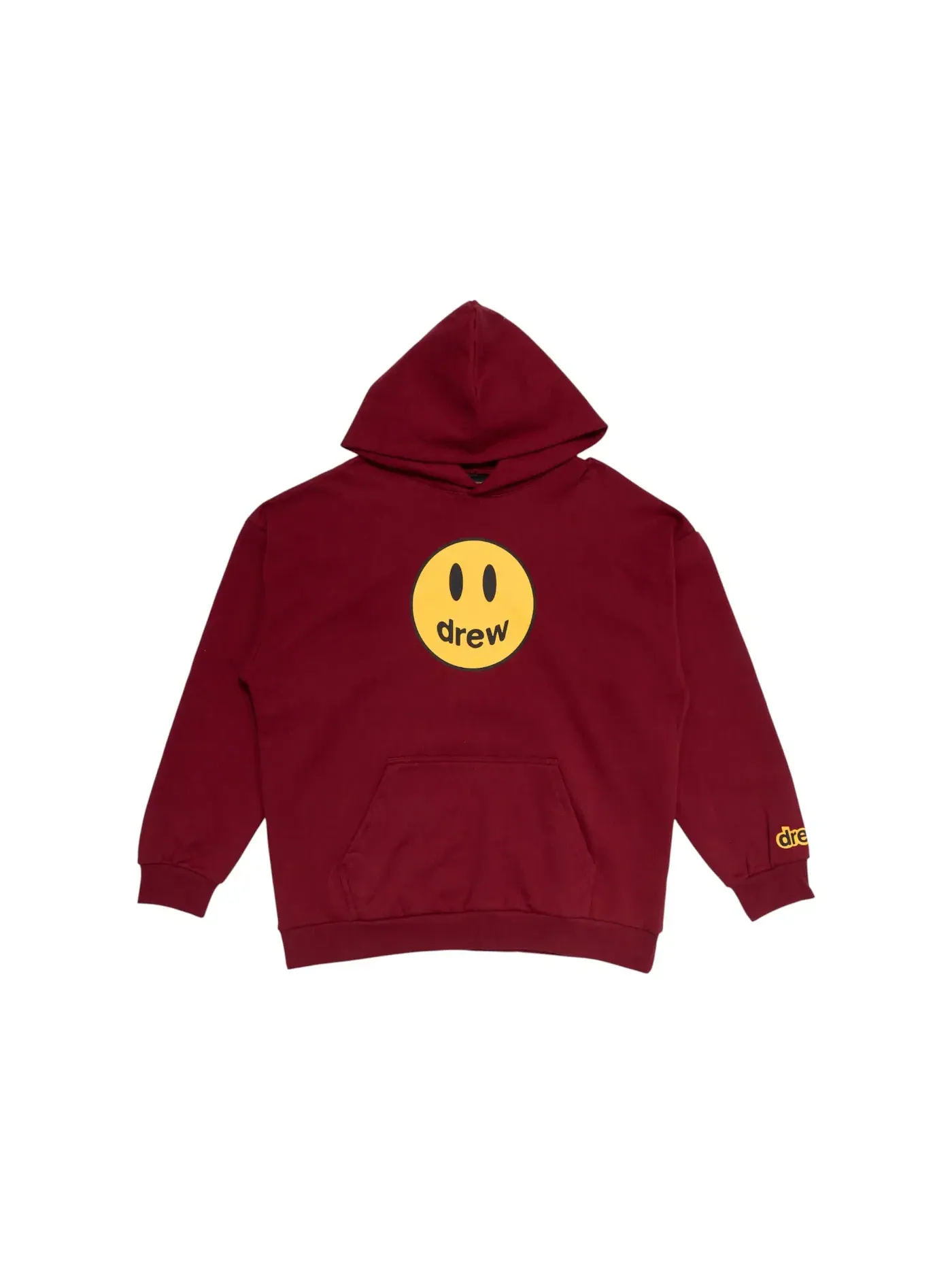 Мужское худи оверсайз с принтом Oversized Hoodie drew house — изображение 1 из 1, бордовый