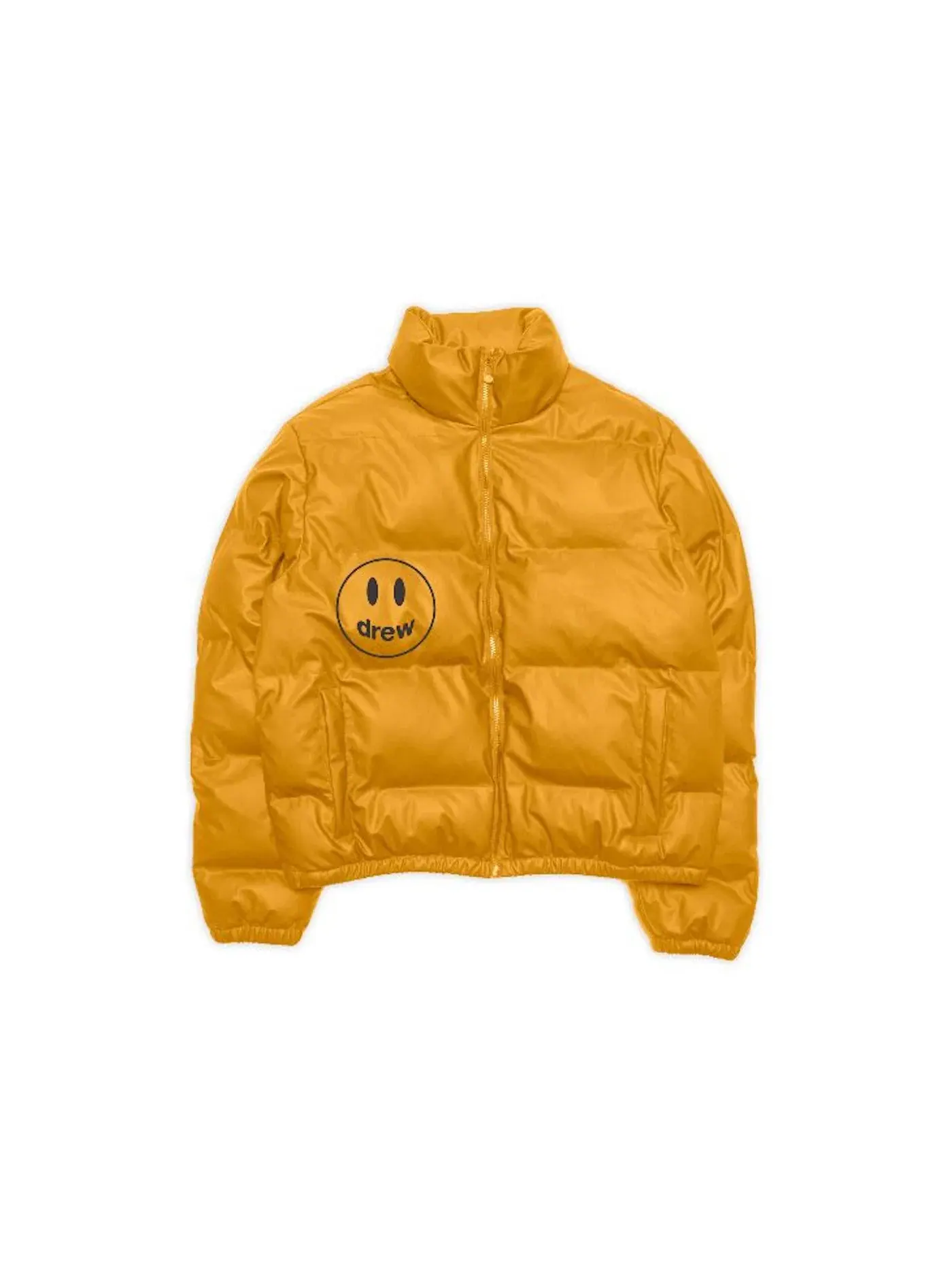 Мужская куртка-пуховик с принтом Puffer Jacket drew house — изображение 1 из 1, золотистый желтый