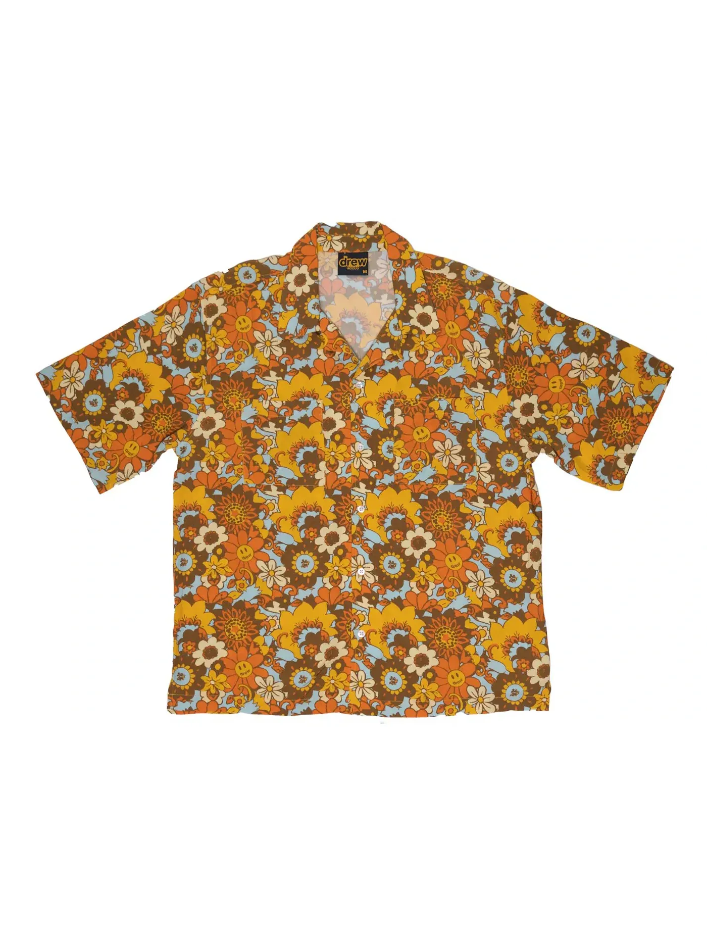 Мужская рубашка из вискозы с принтом Camp Shirt drew house, Vintage Floral — изображение 1 из 2