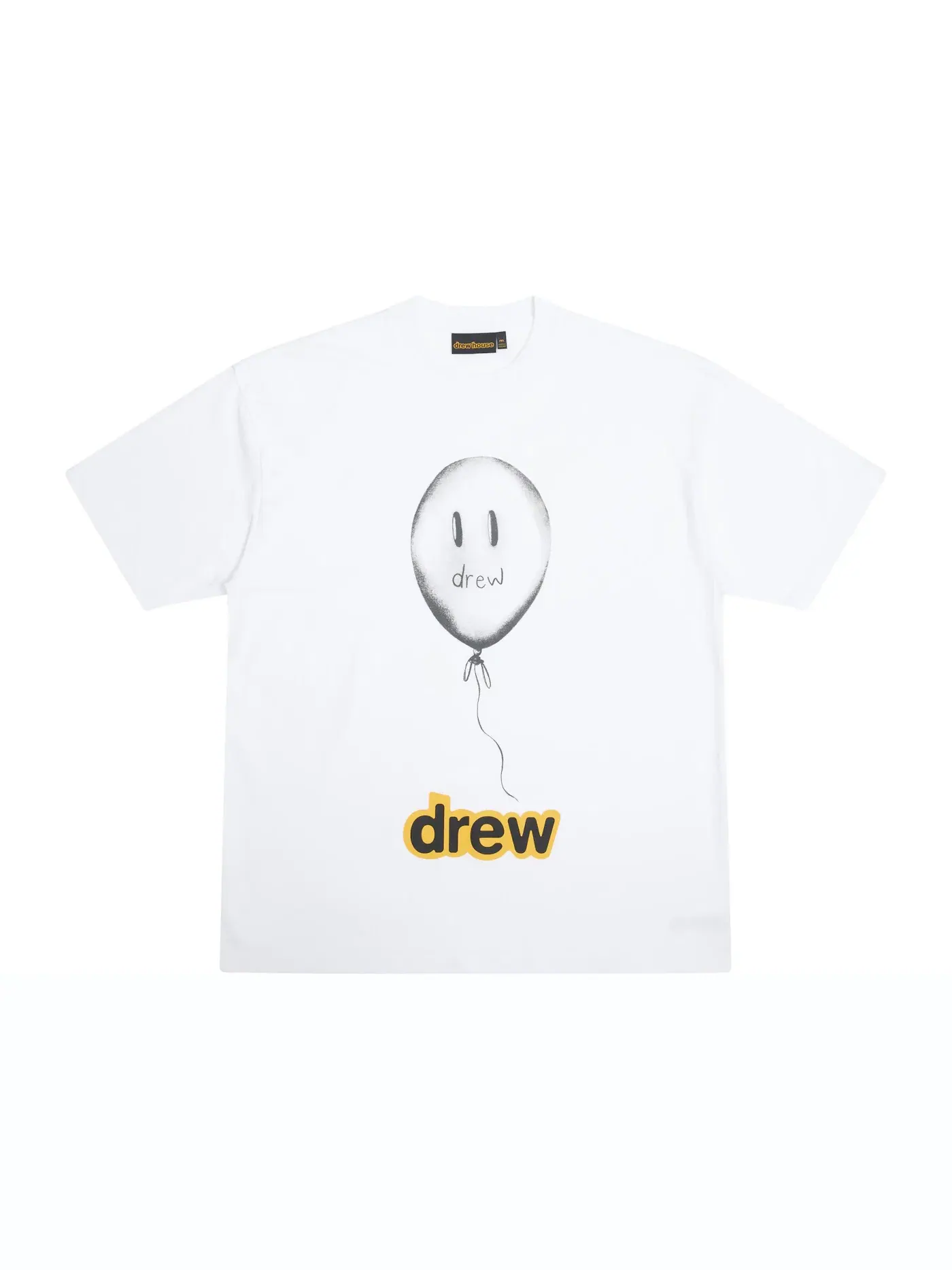 Мужская футболка с принтом Real Joy drew house — изображение 1 из 1, белый