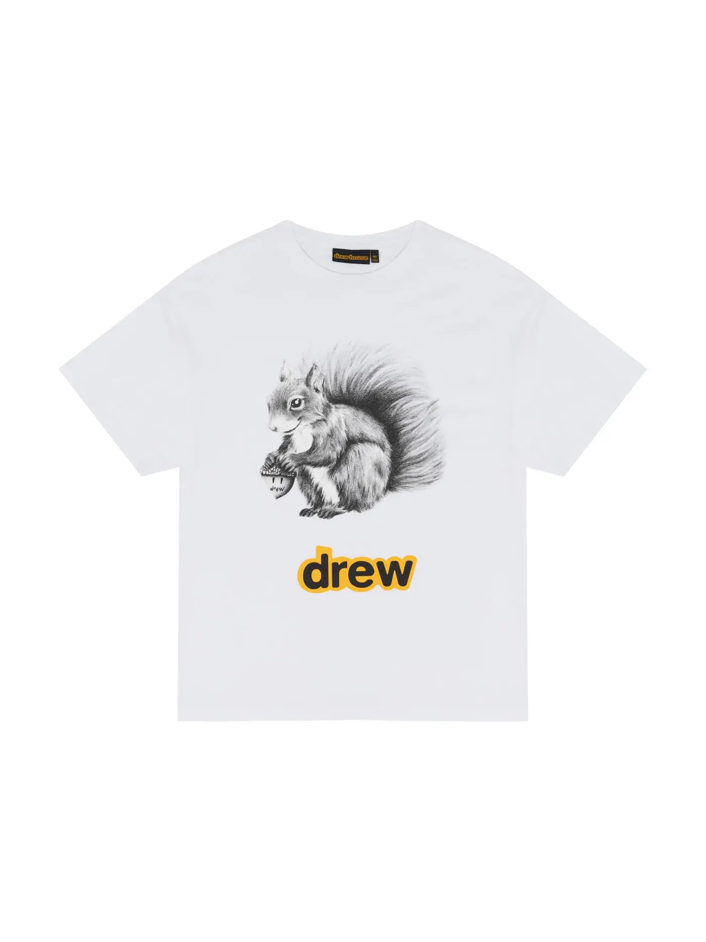 Мужская футболка с принтом Tee drew house — изображение 1 из 2, белый