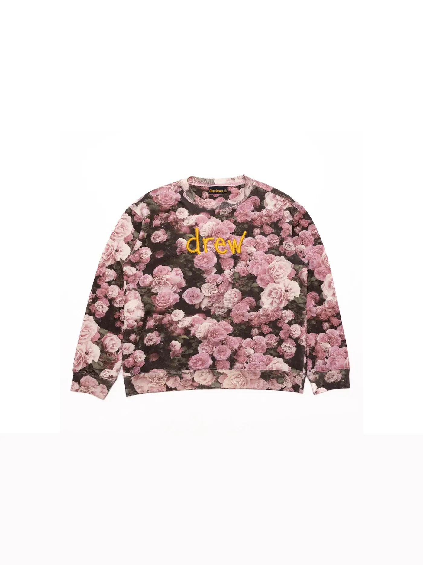 Мужской свитшот с принтом Scribble Crewneck drew house — изображение 1 из 1, розовый