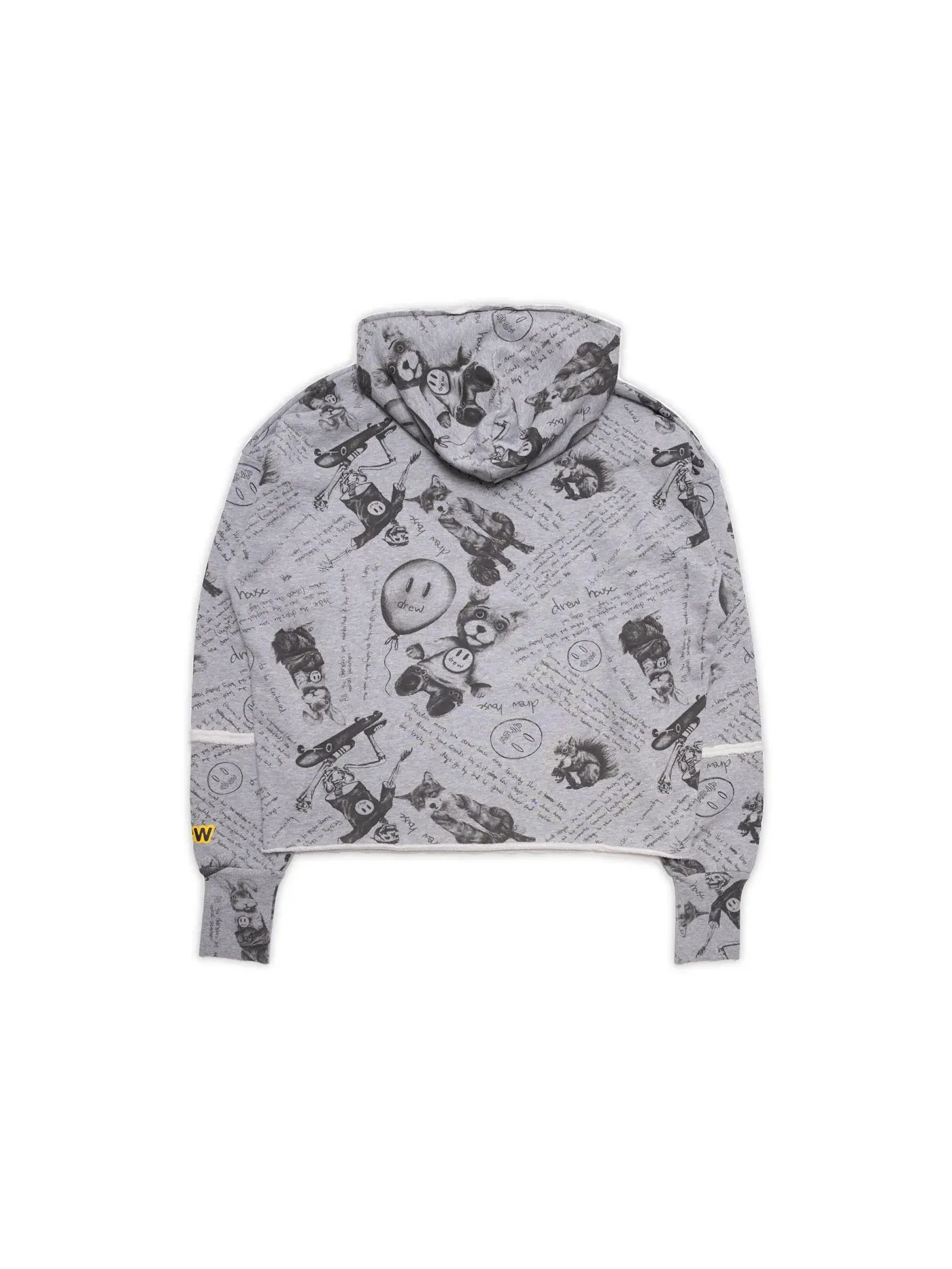 Мужской худи с принтом drew house Hoodie — изображение 2 из 2, серый