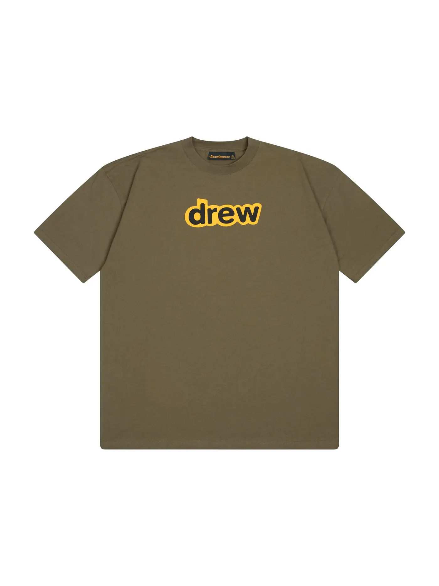 Мужская футболка с принтом SS Tee drew house — изображение 1 из 1, оливковый