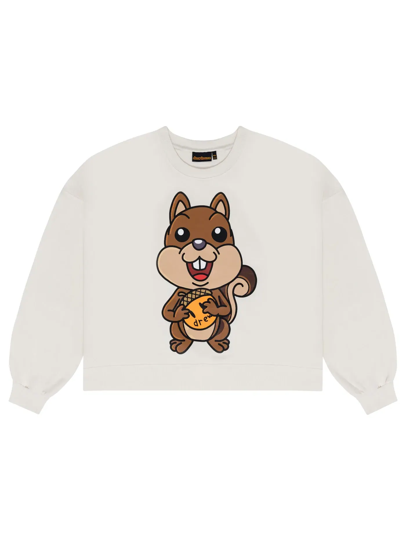 Мужской свитшот оверсайз модели Sherman Boxy Crewneck drew house — изображение 1 из 2, кремовый
