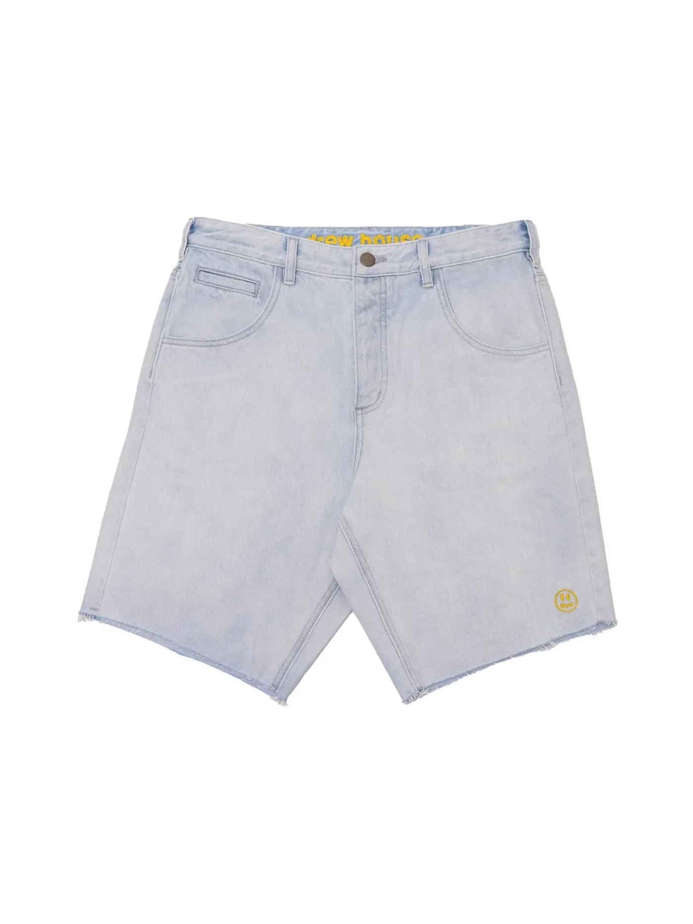Мужские шорты из денима Vintage Bleach Wash denim shorts drew house — изображение 2 из 3