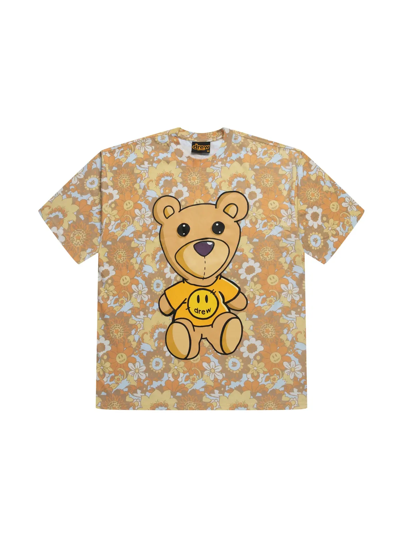 Мужская футболка с принтом Theodore T-Shirt drew house, Vintage Floral — изображение 1 из 2