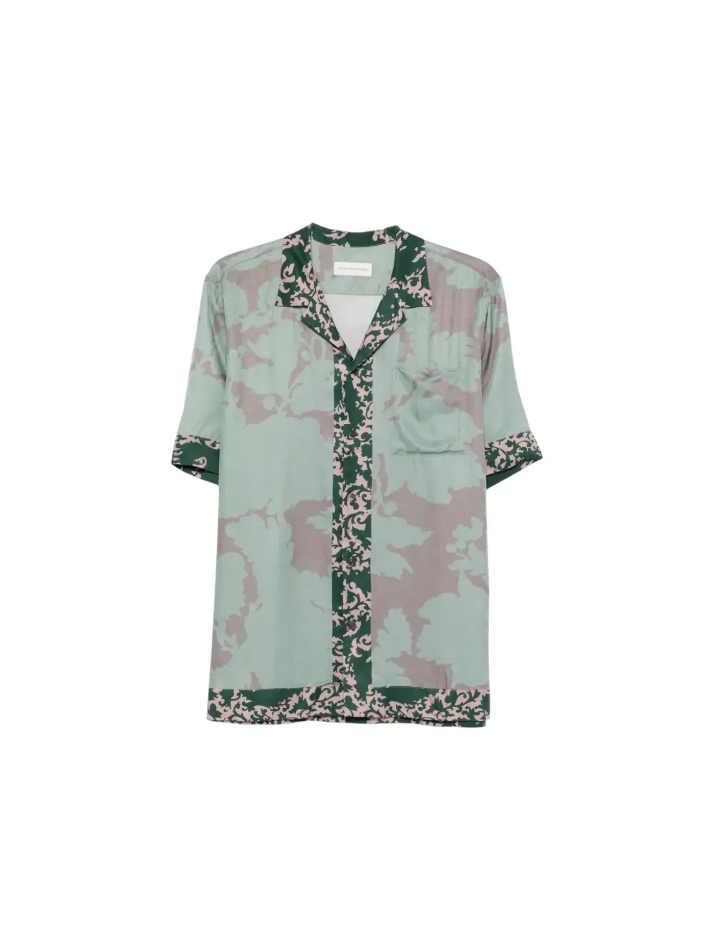 Мужская рубашка с принтом Dries Van Noten — изображение 1 из 1, синий