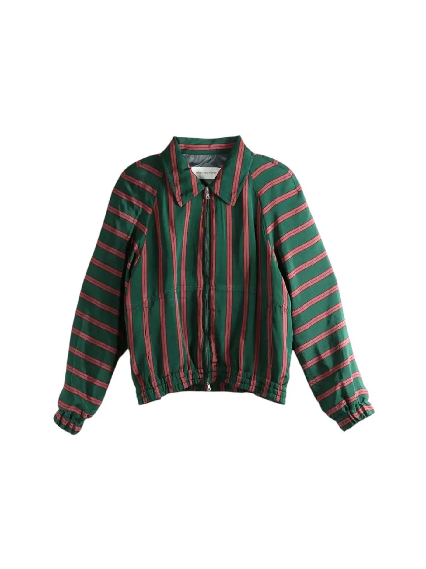 Женский пиджак в полоску Dries Van Noten, Bottle — изображение 1 из 1