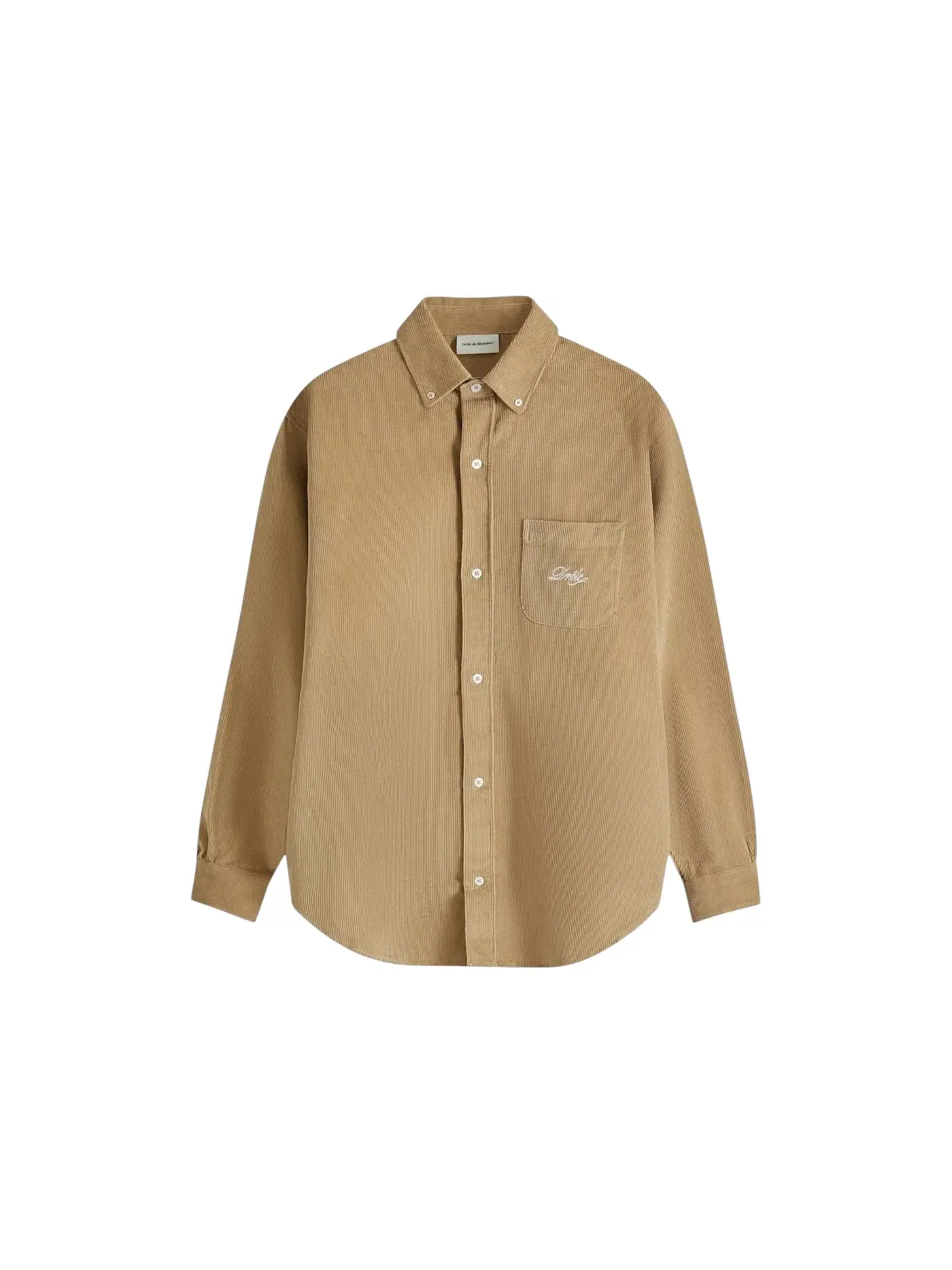 Мужская рубашка с длинным рукавом Shirt Drole de Monsieur — изображение 1 из 1, бежевый