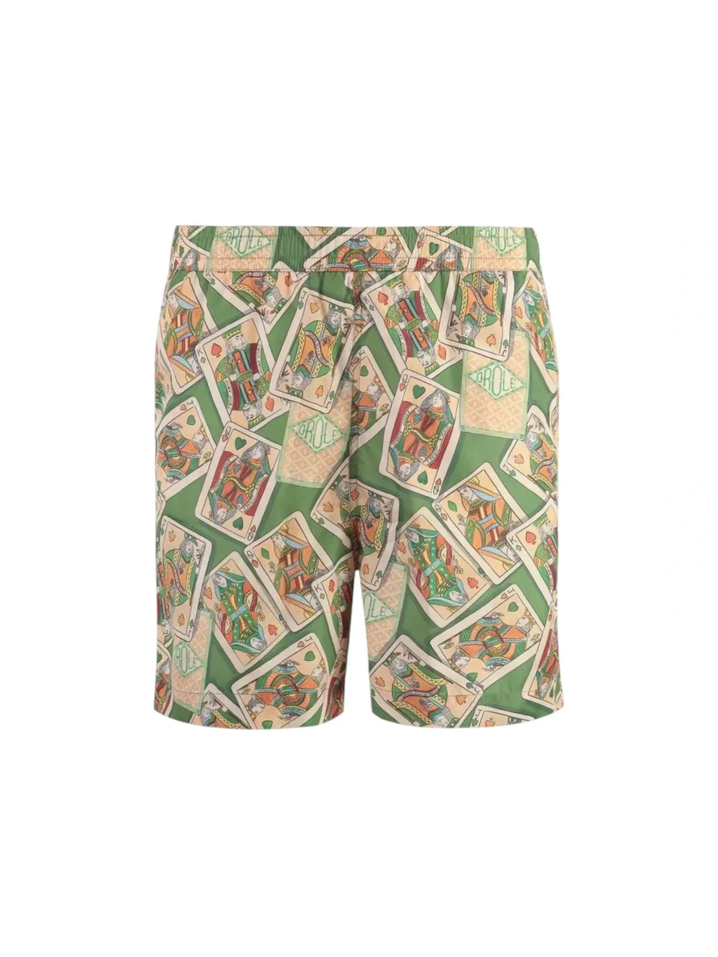 Мужские шорты с принтом Drole de Monsieur Le Short Plage Jeu De Cartes Shorts — изображение 1 из 3, зеленый