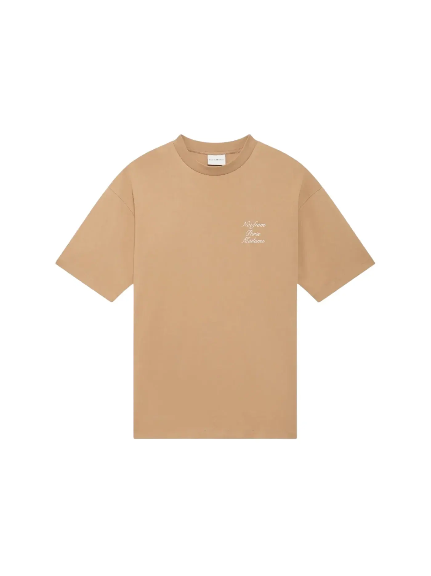 Мужская футболка с принтом Drole de Monsieur T-shirt — изображение 2 из 2, коричневый
