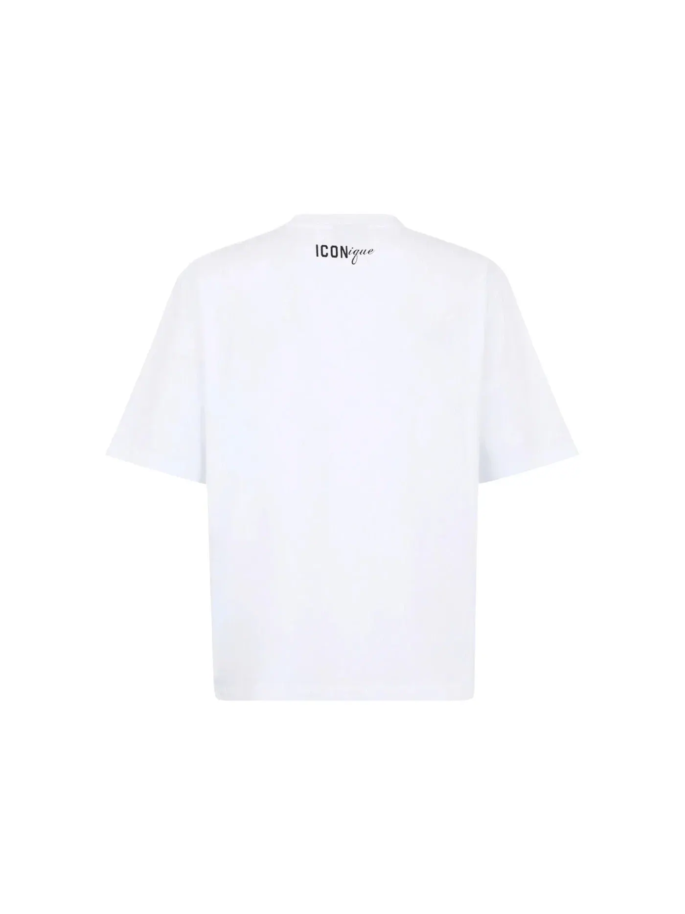 Мужская футболка свободного кроя Iconique Loose Fit Tee Dsquared2 — изображение 2 из 2, белый