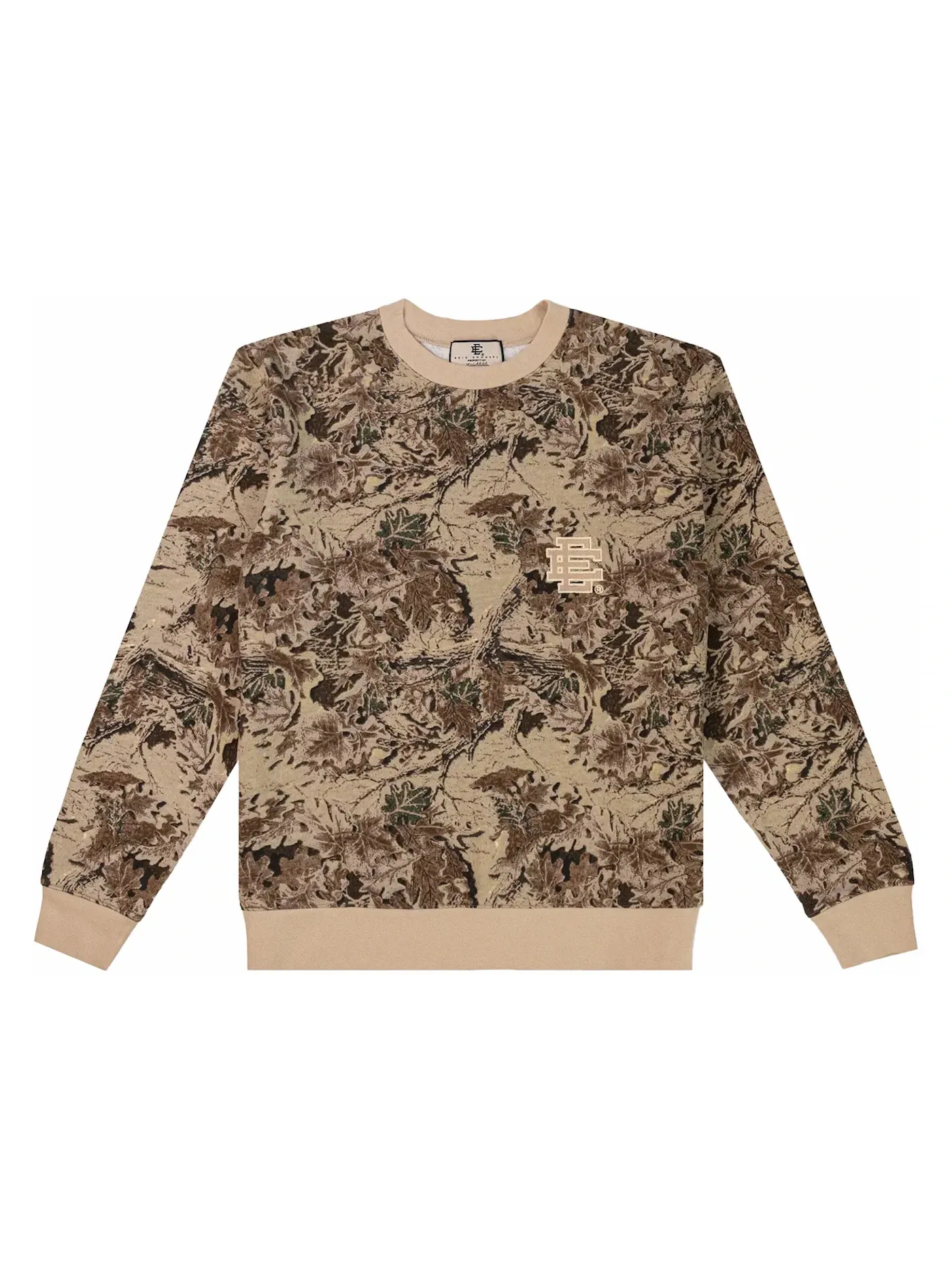 Мужской свитер с длинным рукавом Crewneck Eric Emanuel — изображение 1 из 2, бежевый