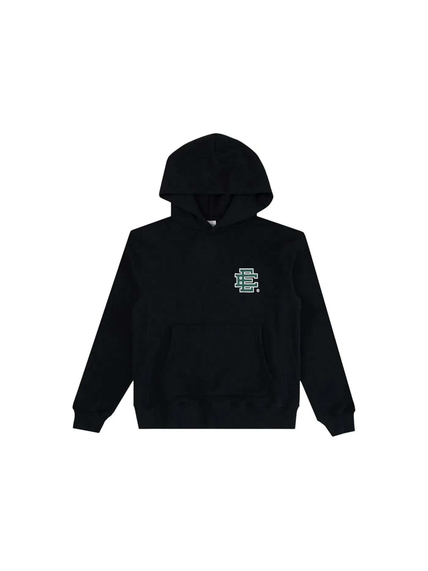 Мужской худи Eric Emanuel EE Basic Hoodie Black/Green — изображение 1 из 1