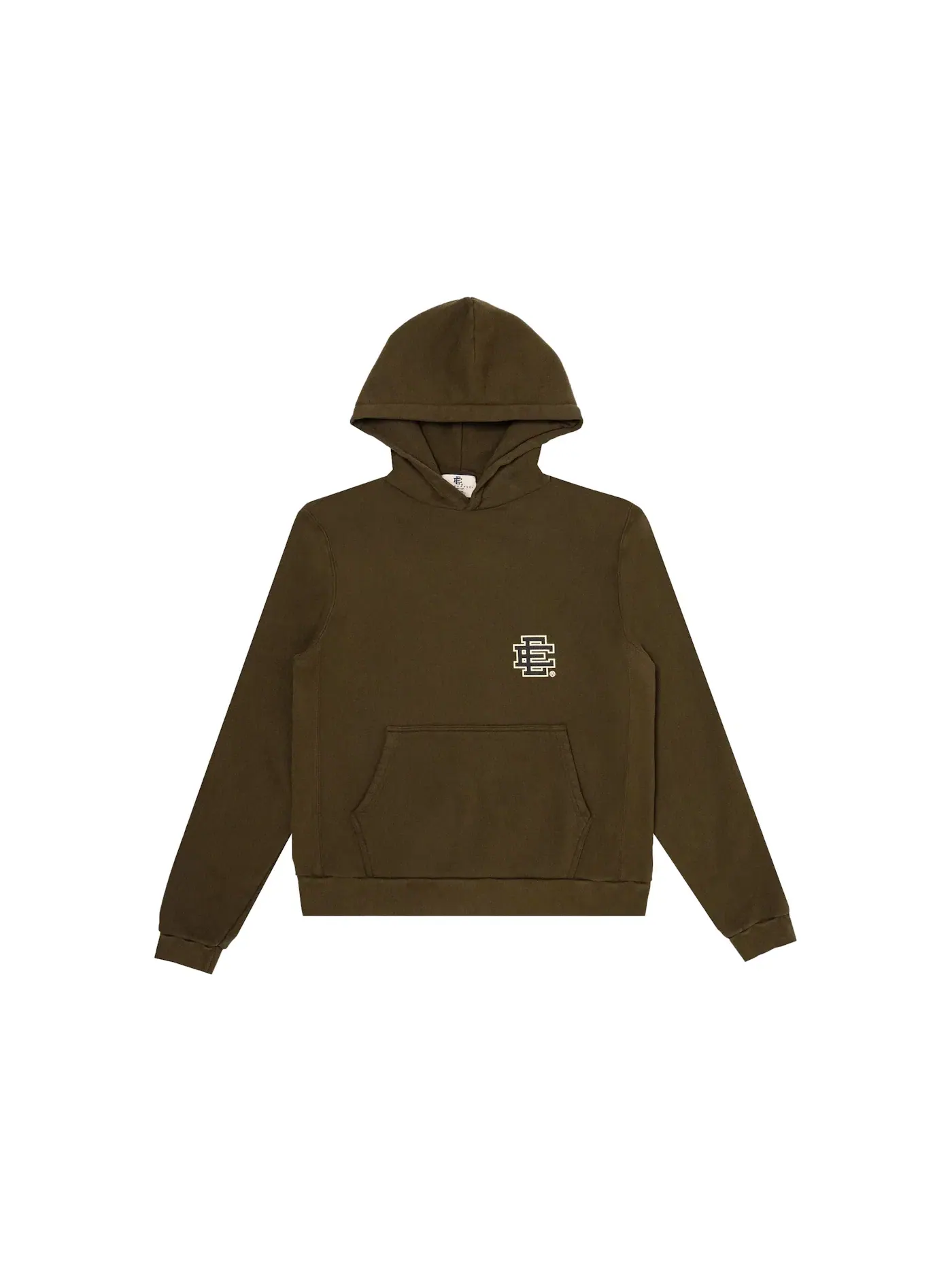 Мужская худи с капюшоном Eric Emanuel EE Basic Hoodie Olive/Black — изображение 1 из 1