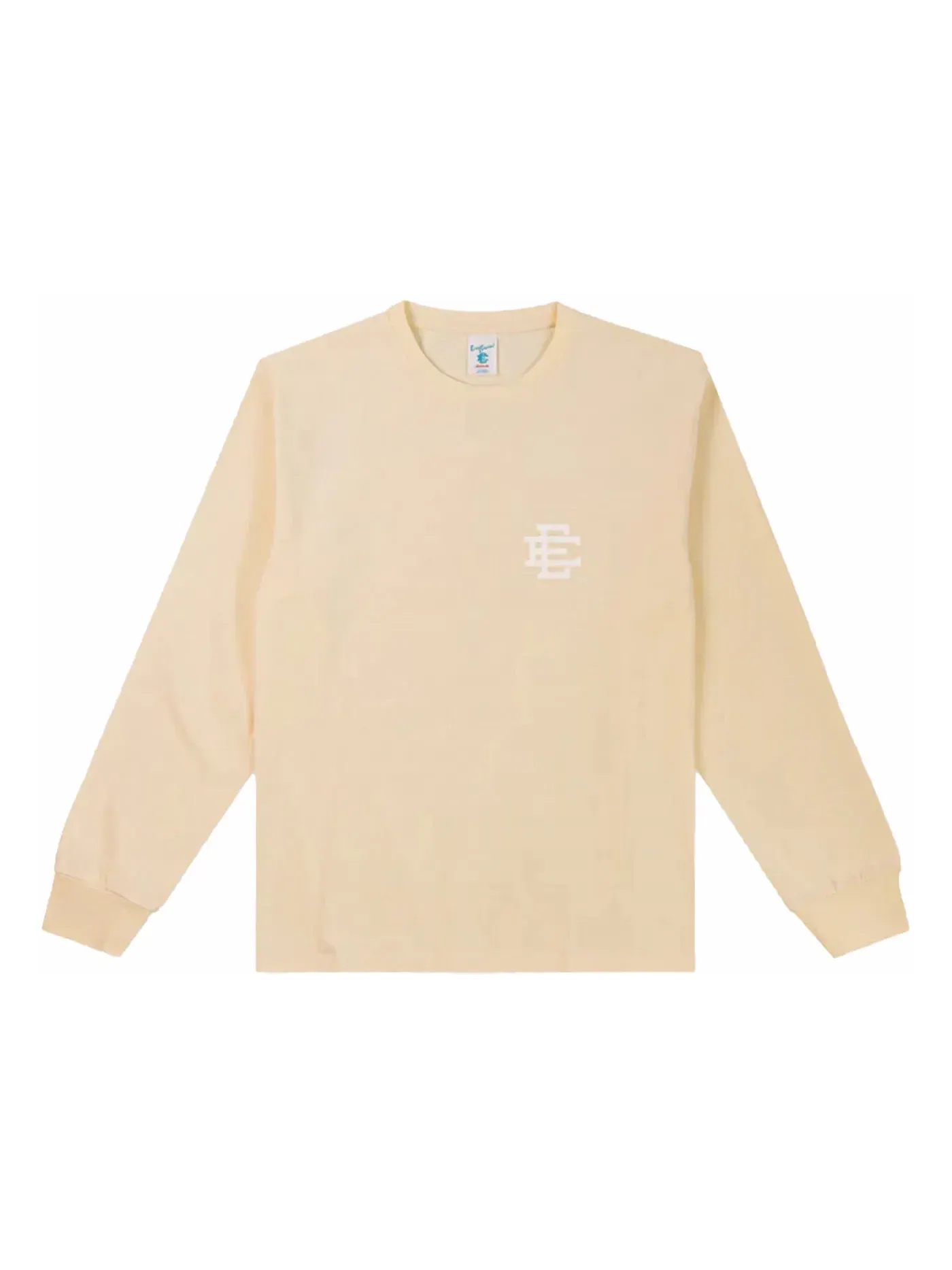 Мужская футболка с длинным рукавом L/S T-shirt Eric Emanuel — изображение 1 из 1, кремовый/белый