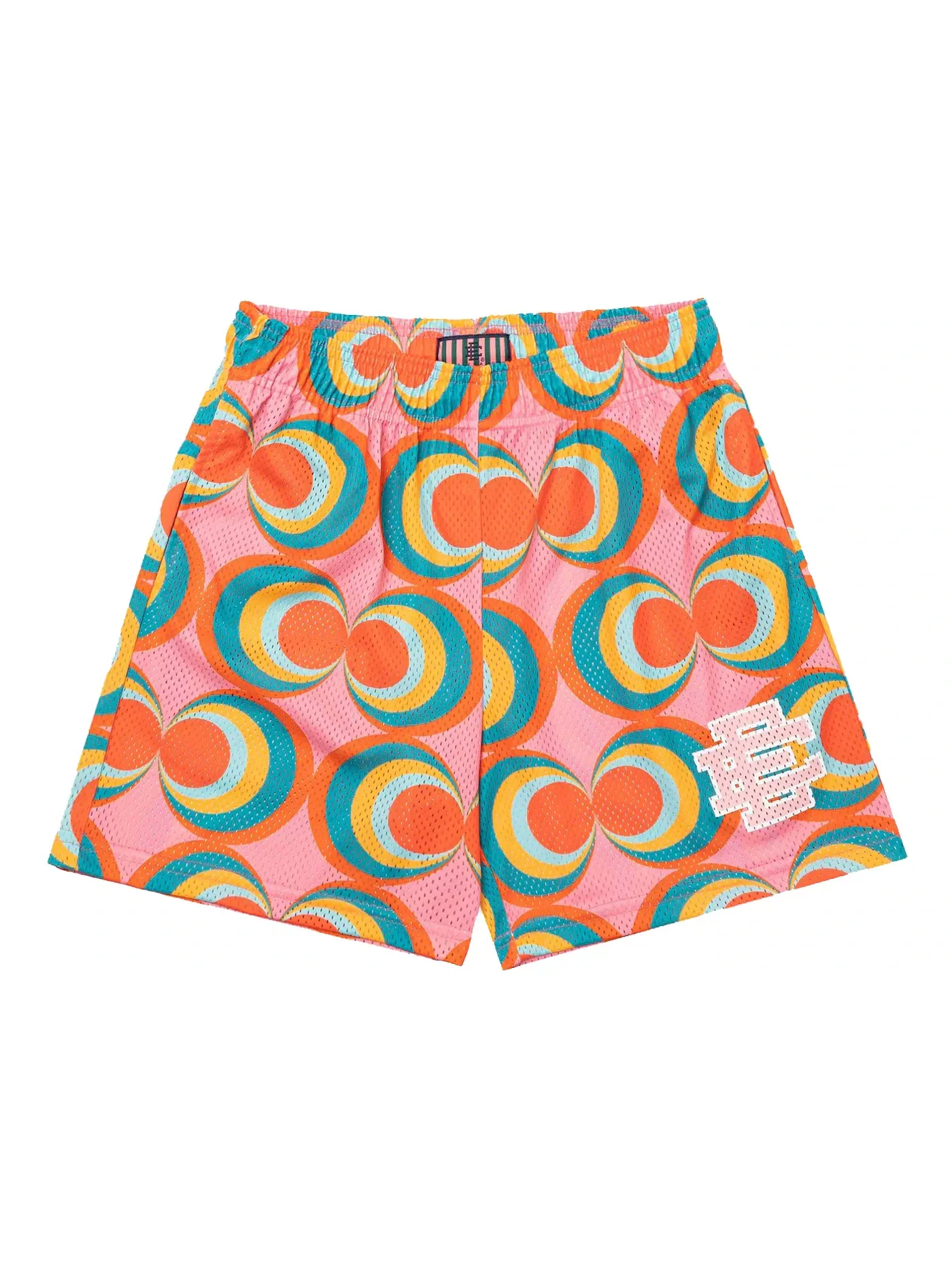 Мужские шорты с принтом Eric Emanuel EE Basic Short — изображение 1 из 2, розовый/оранжевый