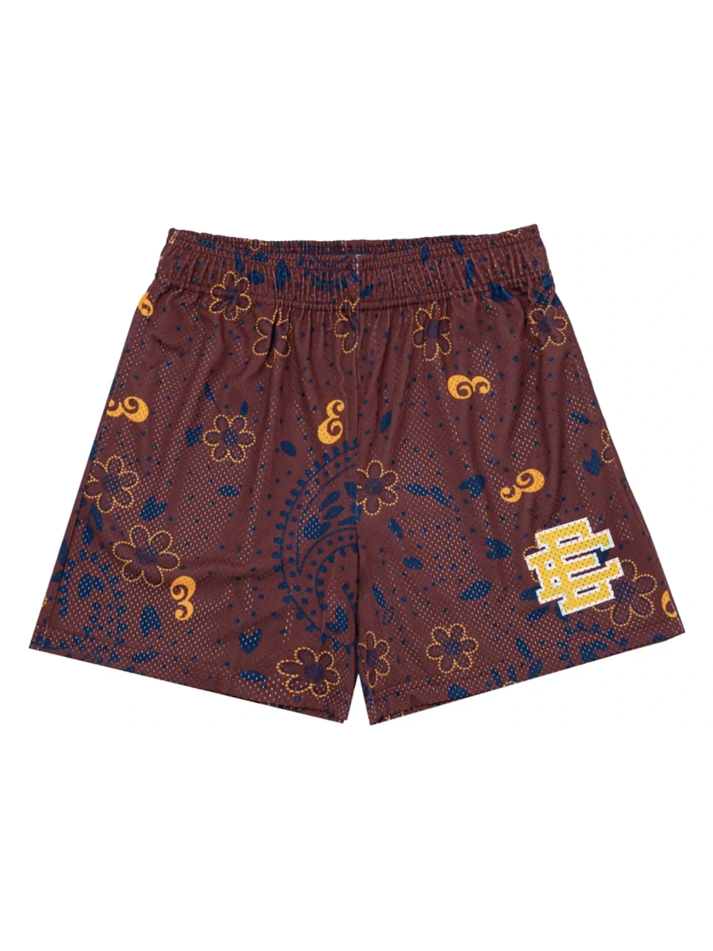 Мужские шорты с принтом Eric Emanuel EE Basic Short, Maroon Paisley — изображение 1 из 2