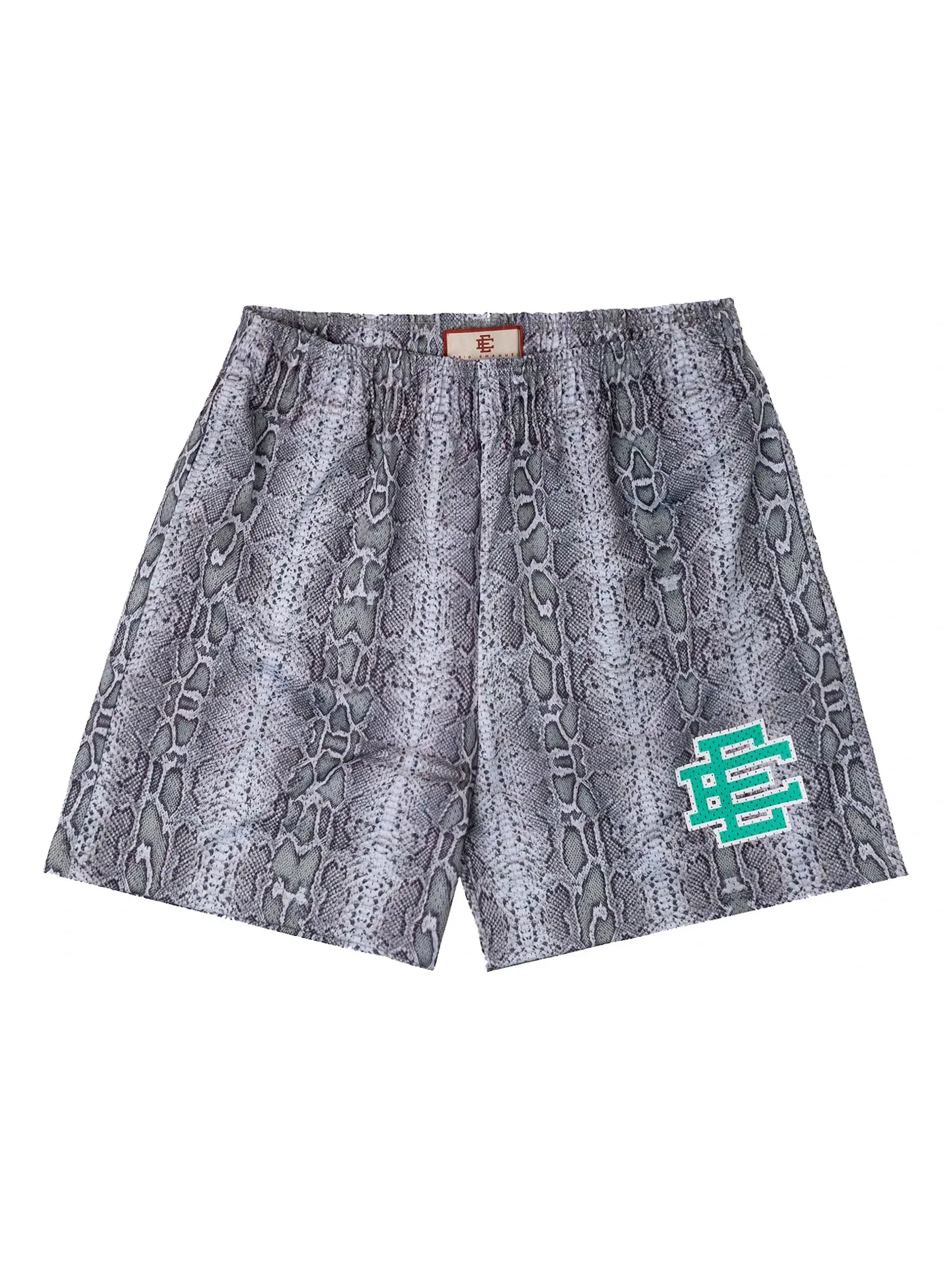 Мужские шорты с принтом Eric Emanuel, Snakeskin/Teal — изображение 1 из 1