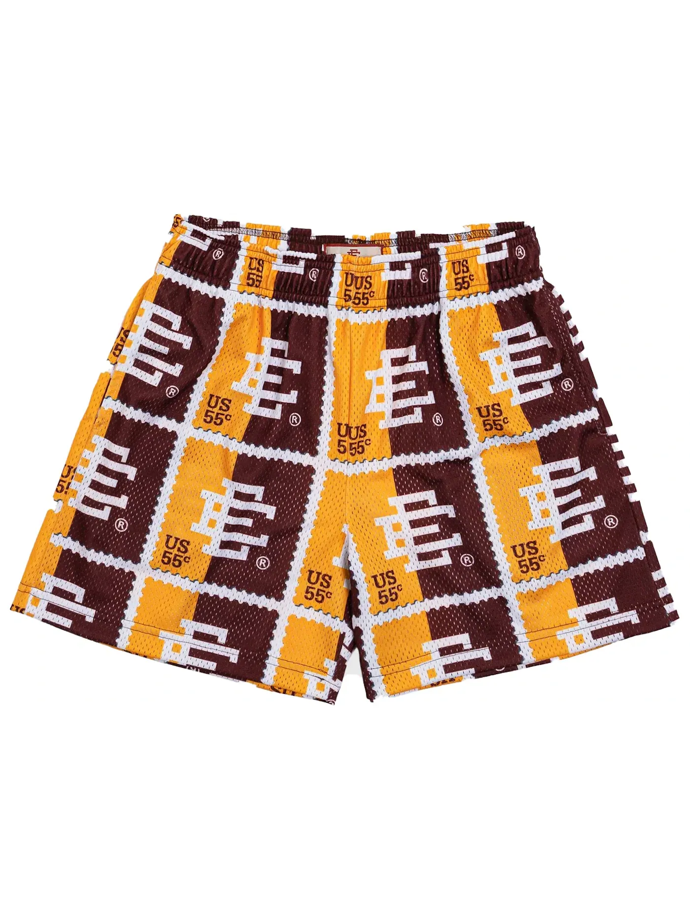 Мужские шорты с принтом Eric Emanuel EE Basic Stamp Short — изображение 1 из 1, желтый
