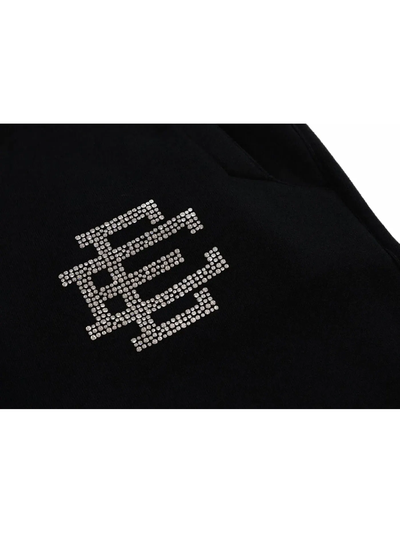 Мужские спортивные штаны с кристаллами Swarovski Sweatpant Eric Emanuel — изображение 2 из 3, черный