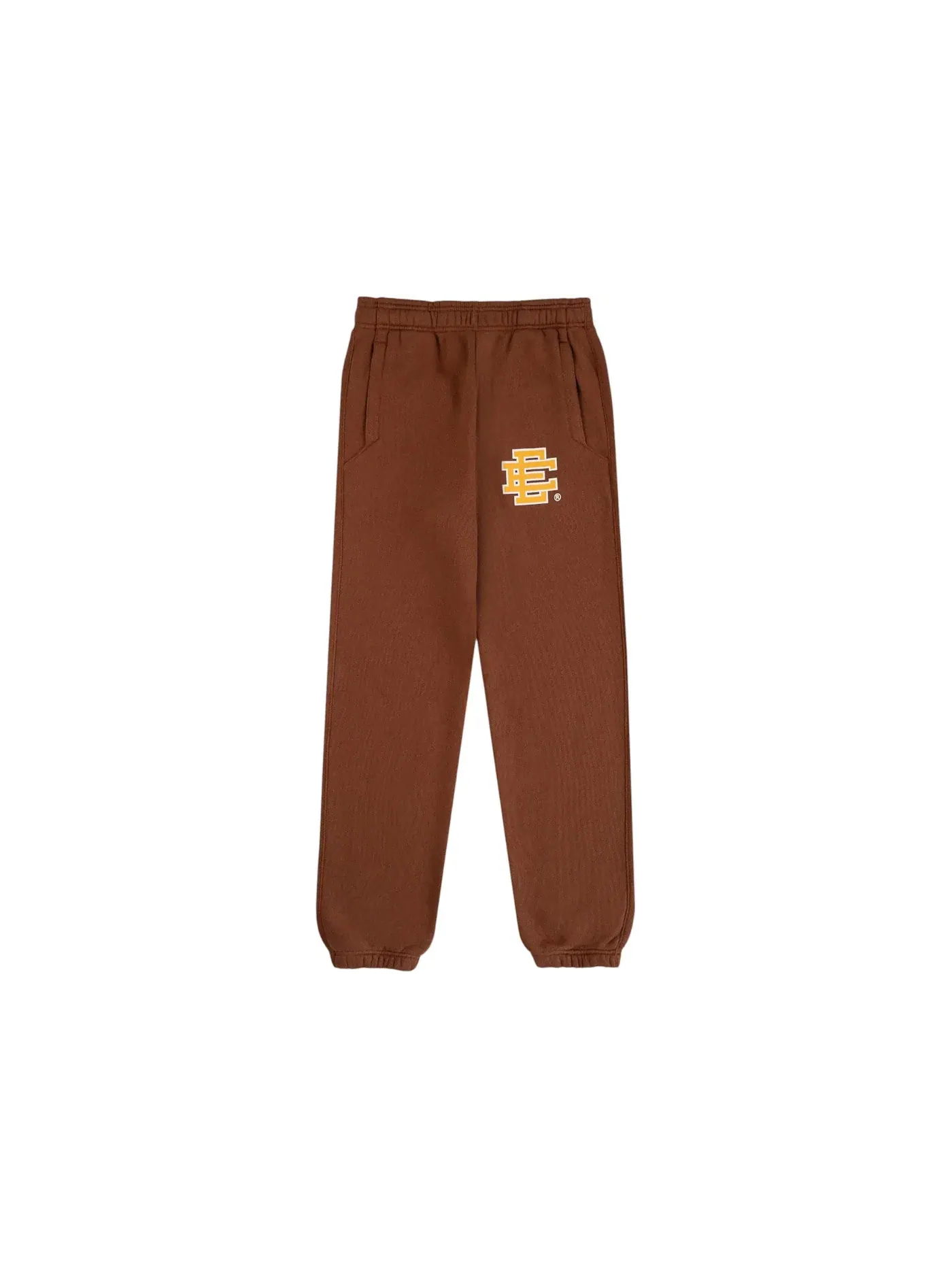 Мужские спортивные штаны с полосками Sweatpant Eric Emanuel — изображение 1 из 1, коричневый/желтый