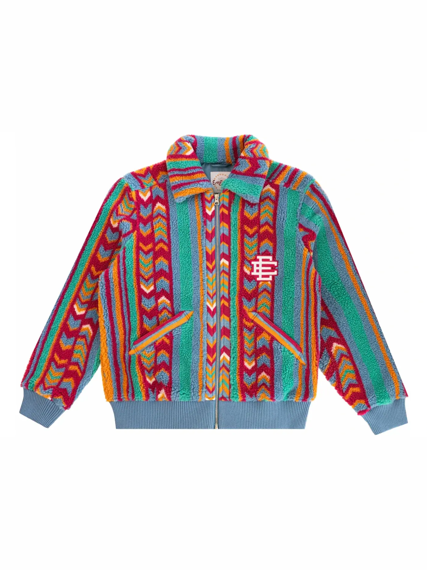 Мужская куртка из флиса с высоким ворсом Fleece Eric Emanuel — изображение 1 из 2, красный