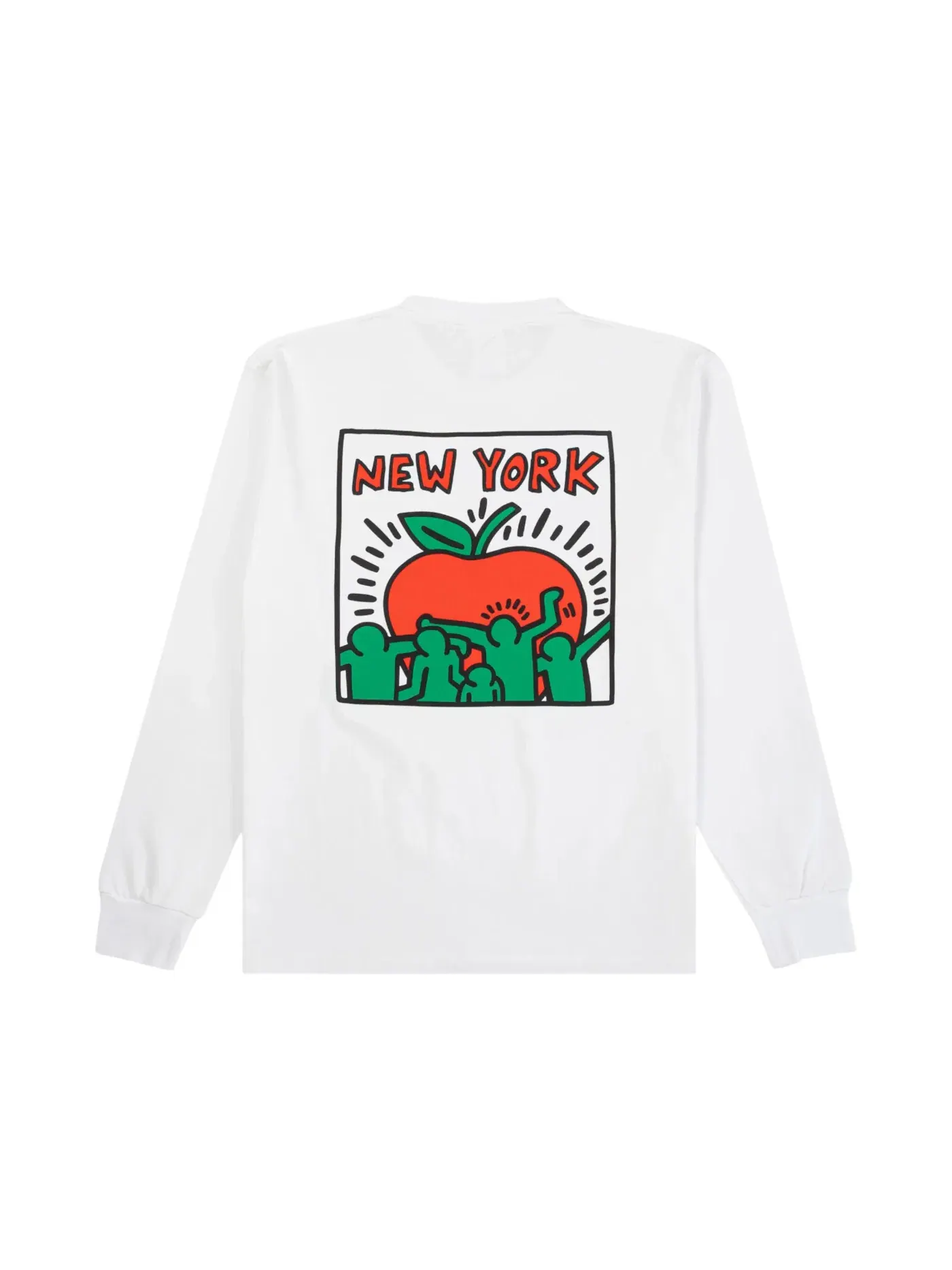 Мужская футболка с длинным рукавом Eric Emanuel EE Keith Haring — изображение 1 из 2, белый