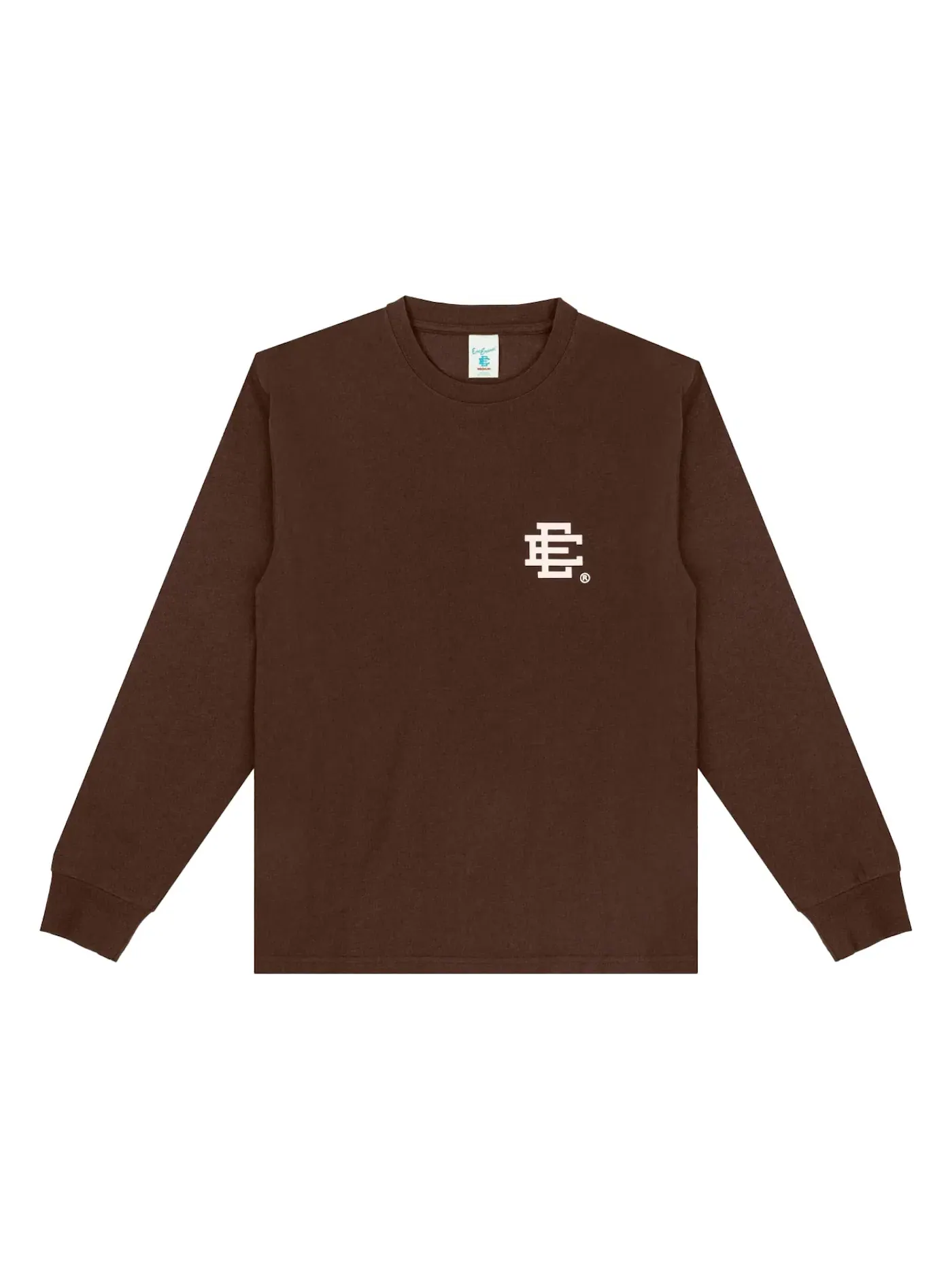 Мужская футболка с длинным рукавом Eric Emanuel T-Shirt — изображение 1 из 1, коричневый/белый