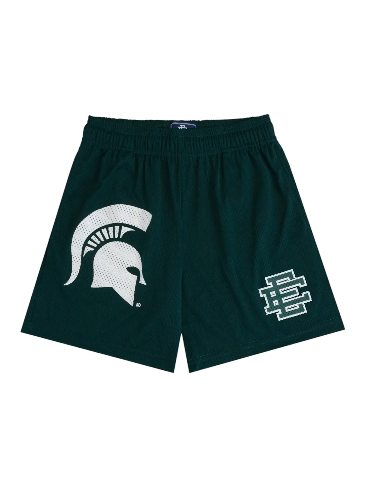 Мужские шорты с принтом Michigan St. Basic Short Eric Emanuel — изображение 1 из 2, зеленый