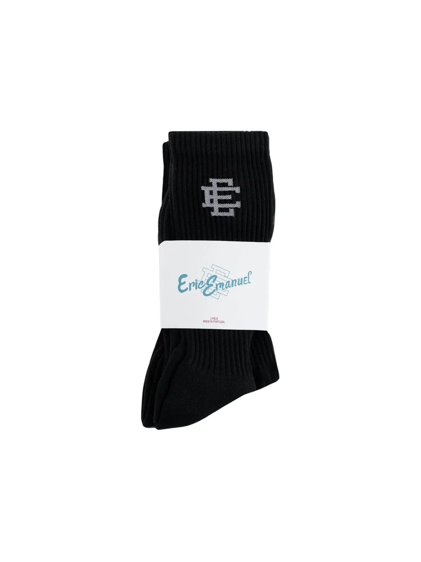 Мужские носки с принтом Socks (3 Pack) Eric Emanuel — изображение 1 из 2, черный
