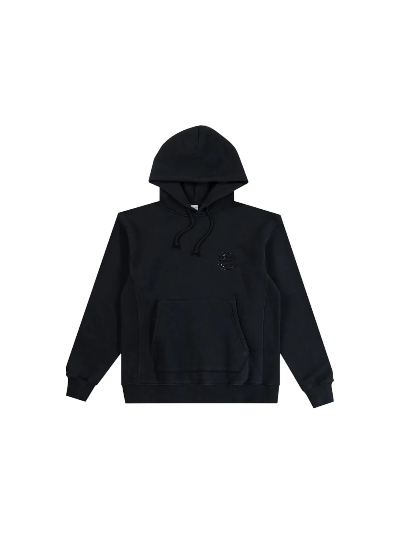 Мужской худи с кристаллами Swarovski Hoodie Eric Emanuel — изображение 1 из 1, черный