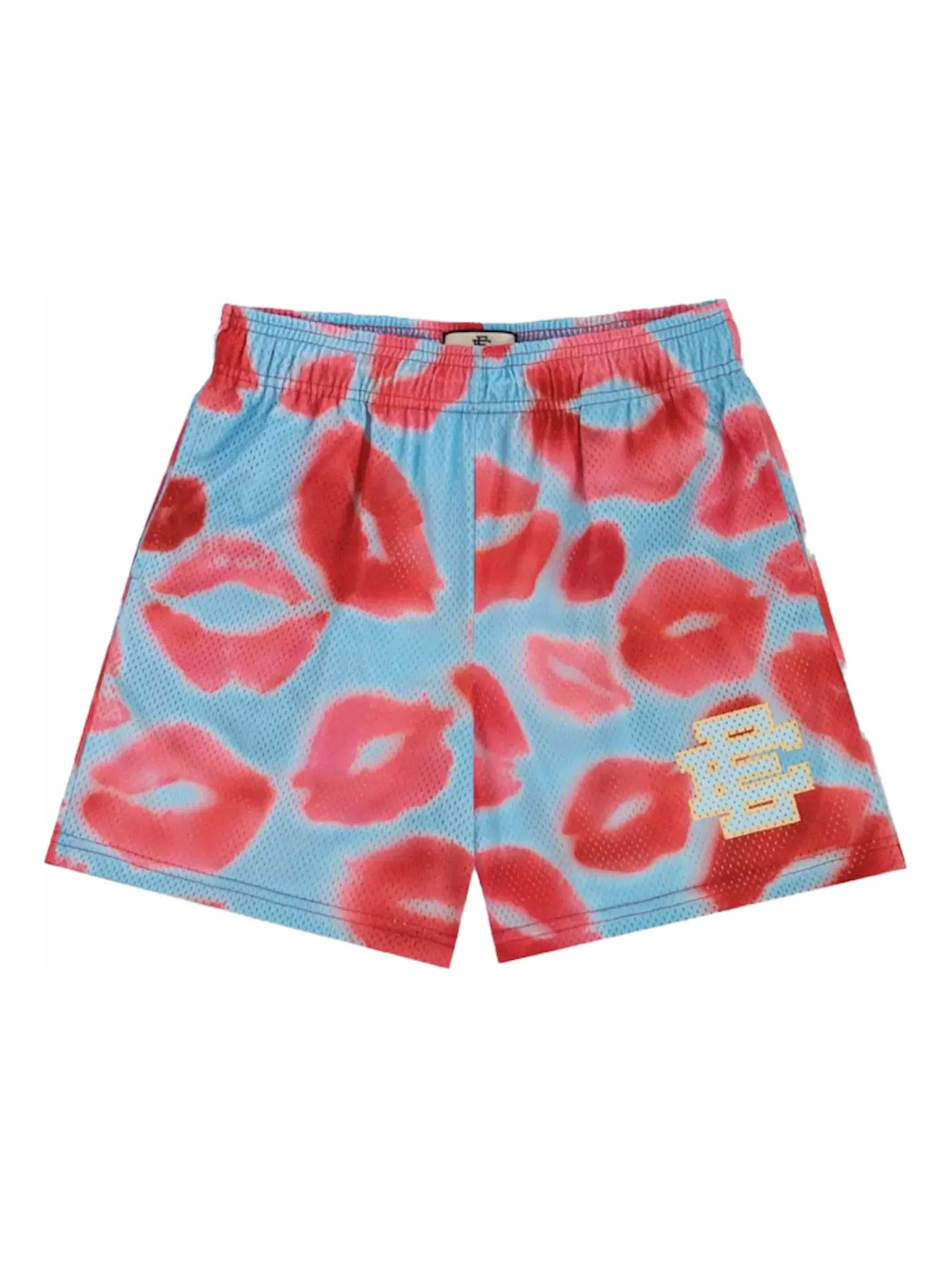 Мужские шорты с принтом Eric Emanuel EE Valentines Day Kiss Short — изображение 1 из 1, синий