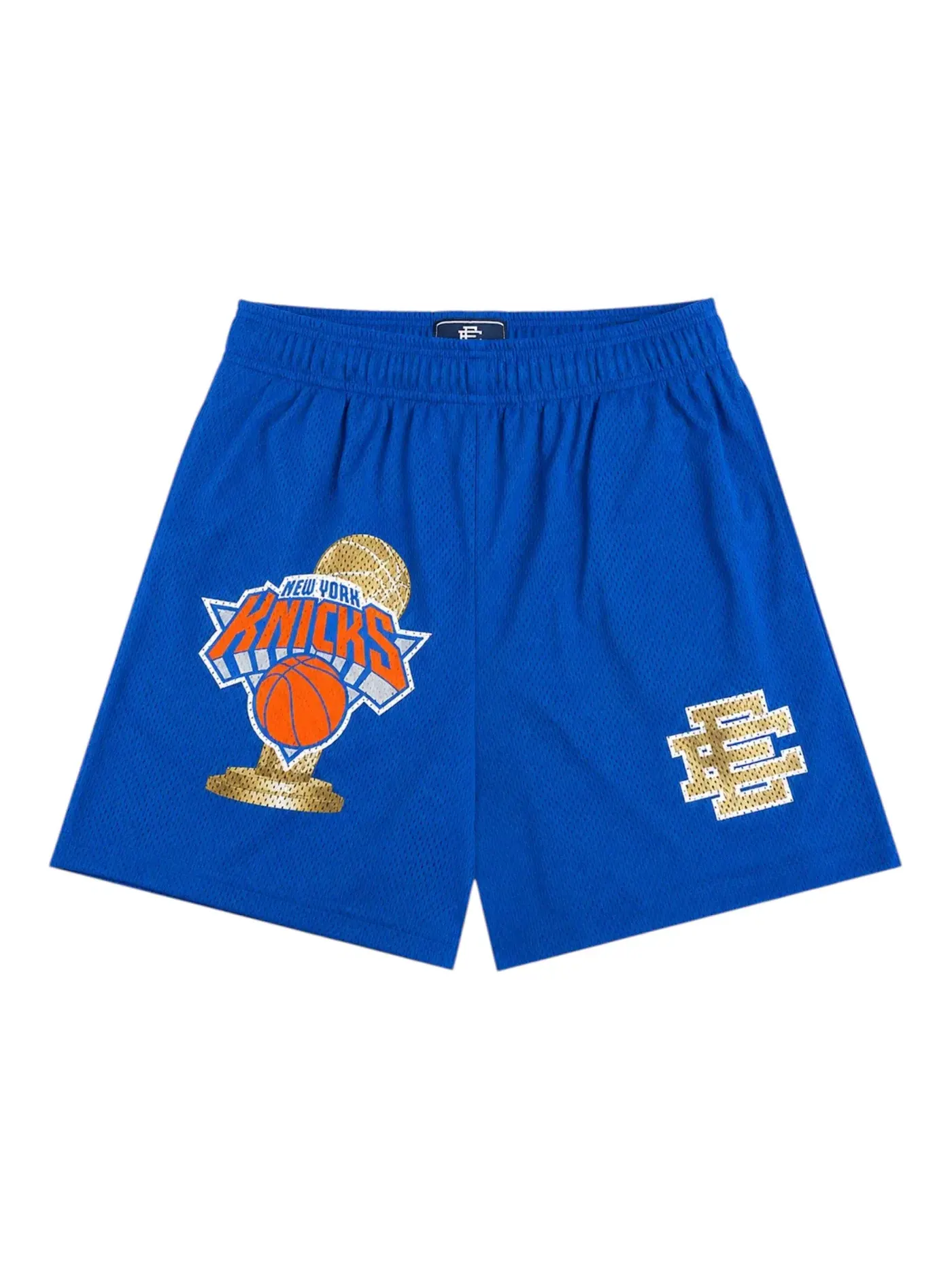 Мужские шорты с принтом Eric Emanuel Champ Shorts — изображение 1 из 1, синий/золотистый