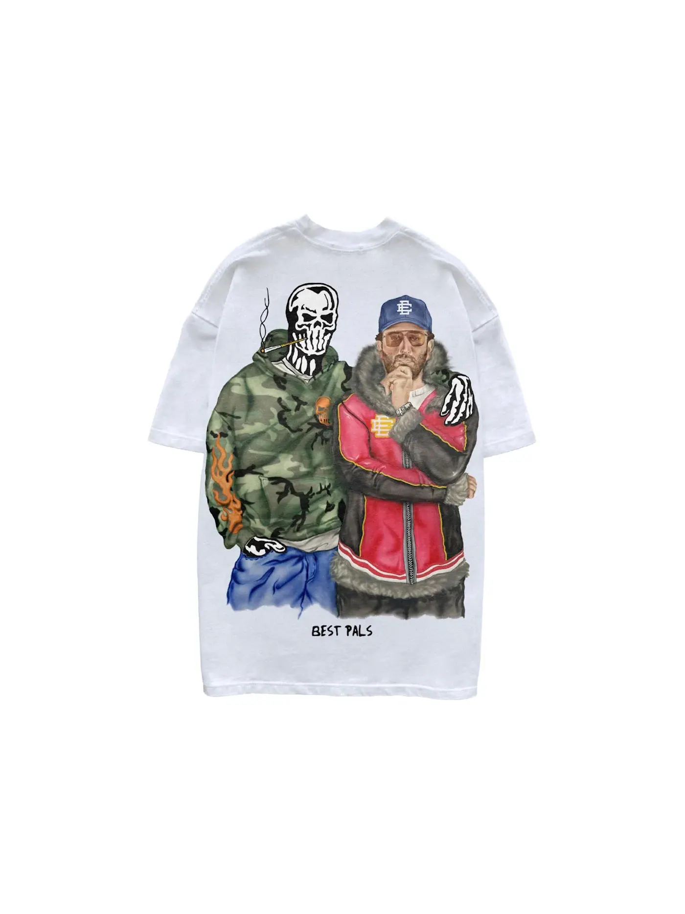 Мужская футболка с принтом Eric Emanuel x Warren Lotas Best Pals T-shirt — изображение 1 из 2, белый