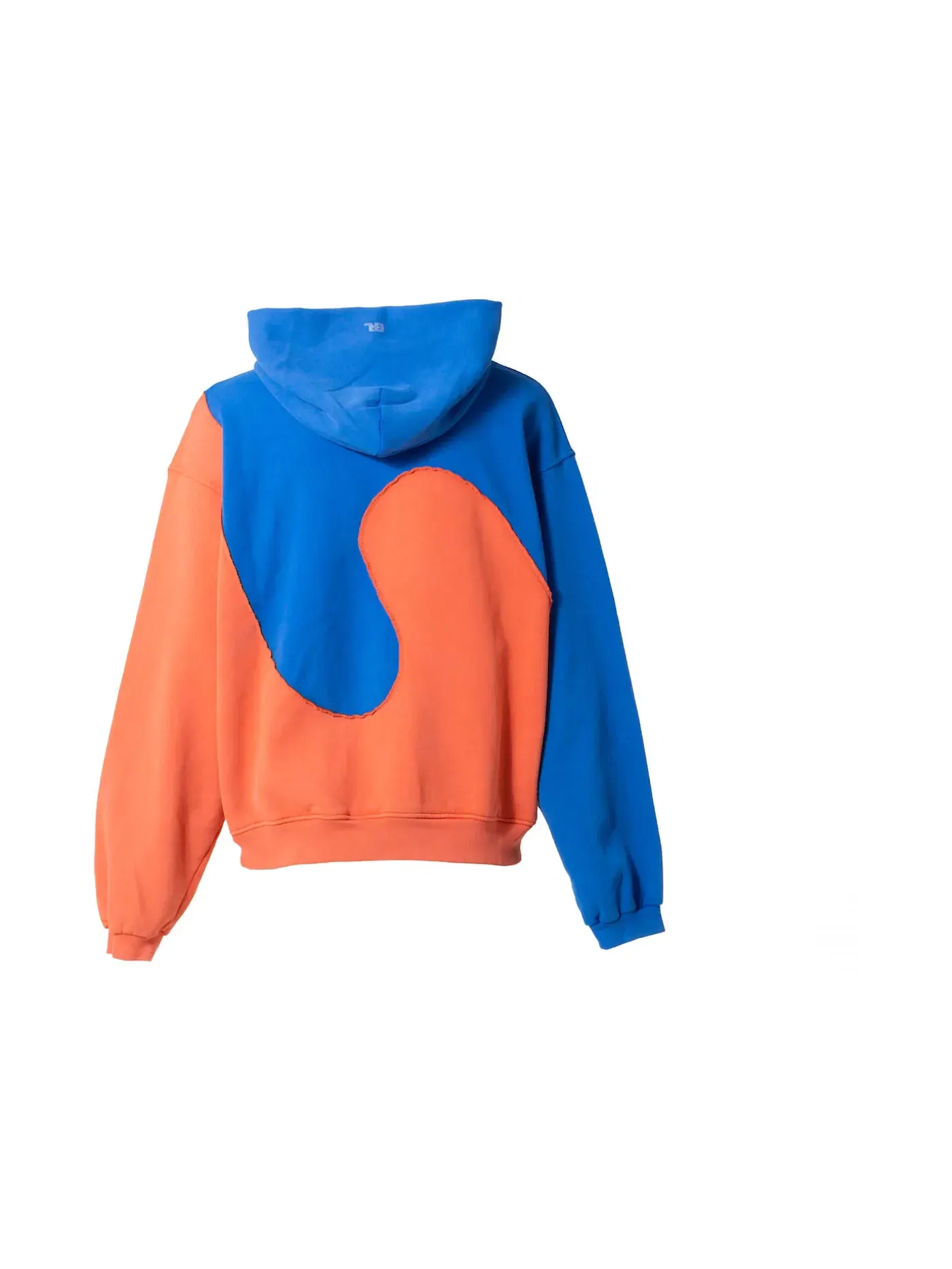 Мужской свитшот с принтом ERL Hoodie — изображение 2 из 2, синий оранжевый