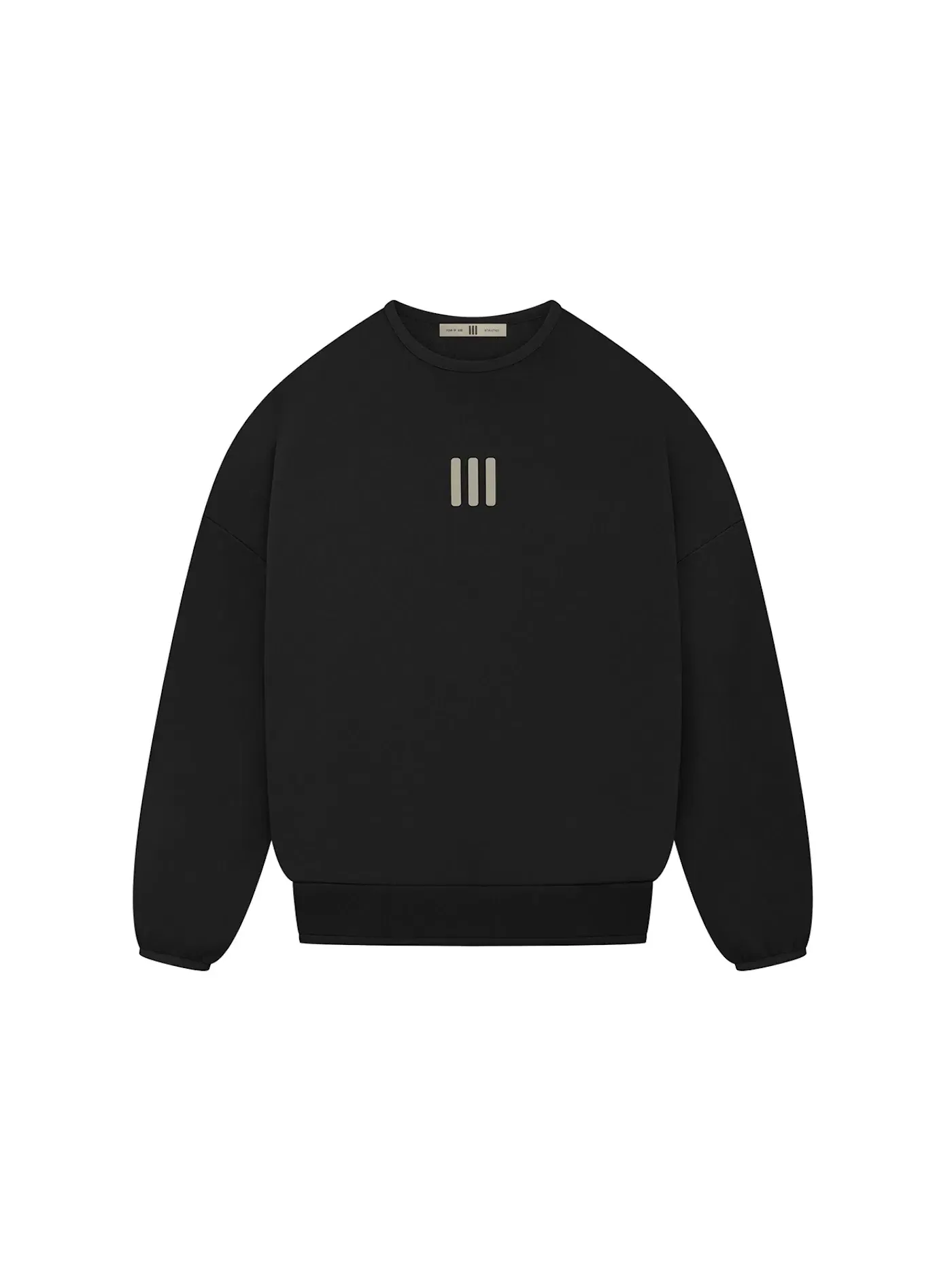 Мужской свитшот из плотного флиса Crewneck Fear of God — изображение 1 из 2, черный