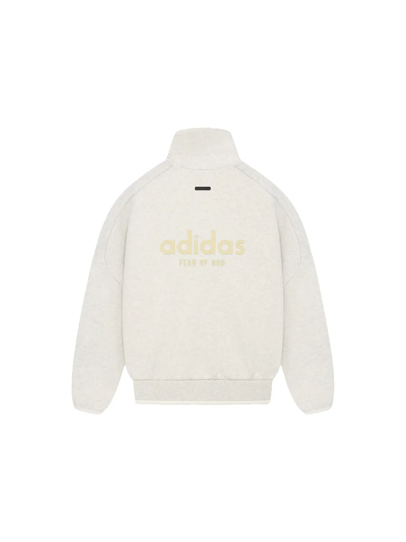 Мужская куртка из футера с длинным рукавом Fear of God Athletics Heavy Fleece Track Jacket — изображение 2 из 2, овсяный
