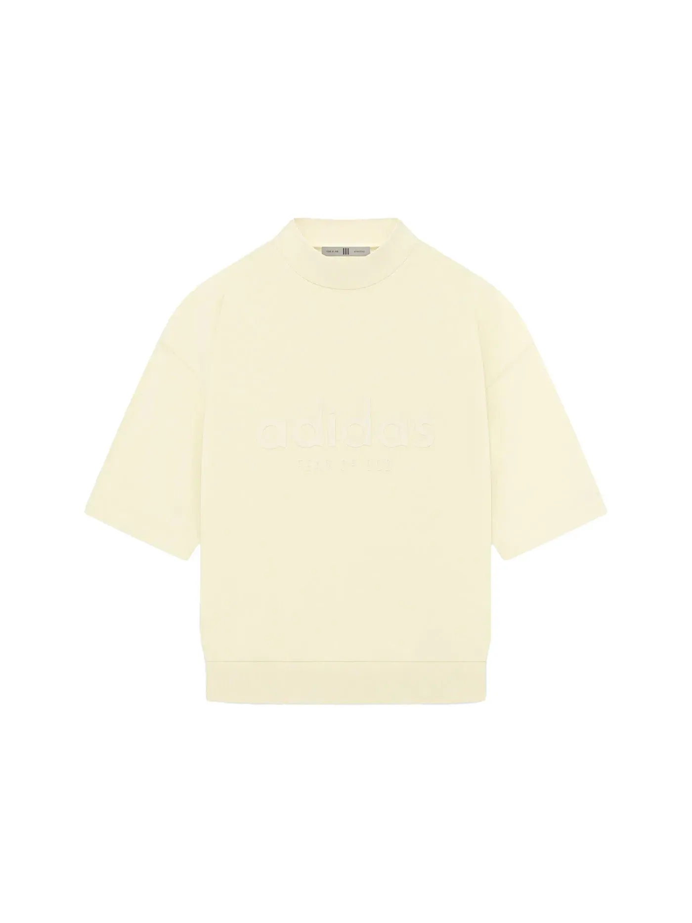 Мужская футболка с длинным рукавом Athletics Heavy Jersey 3/4 Mock Tee Fear of God — изображение 1 из 1, бледный желтый