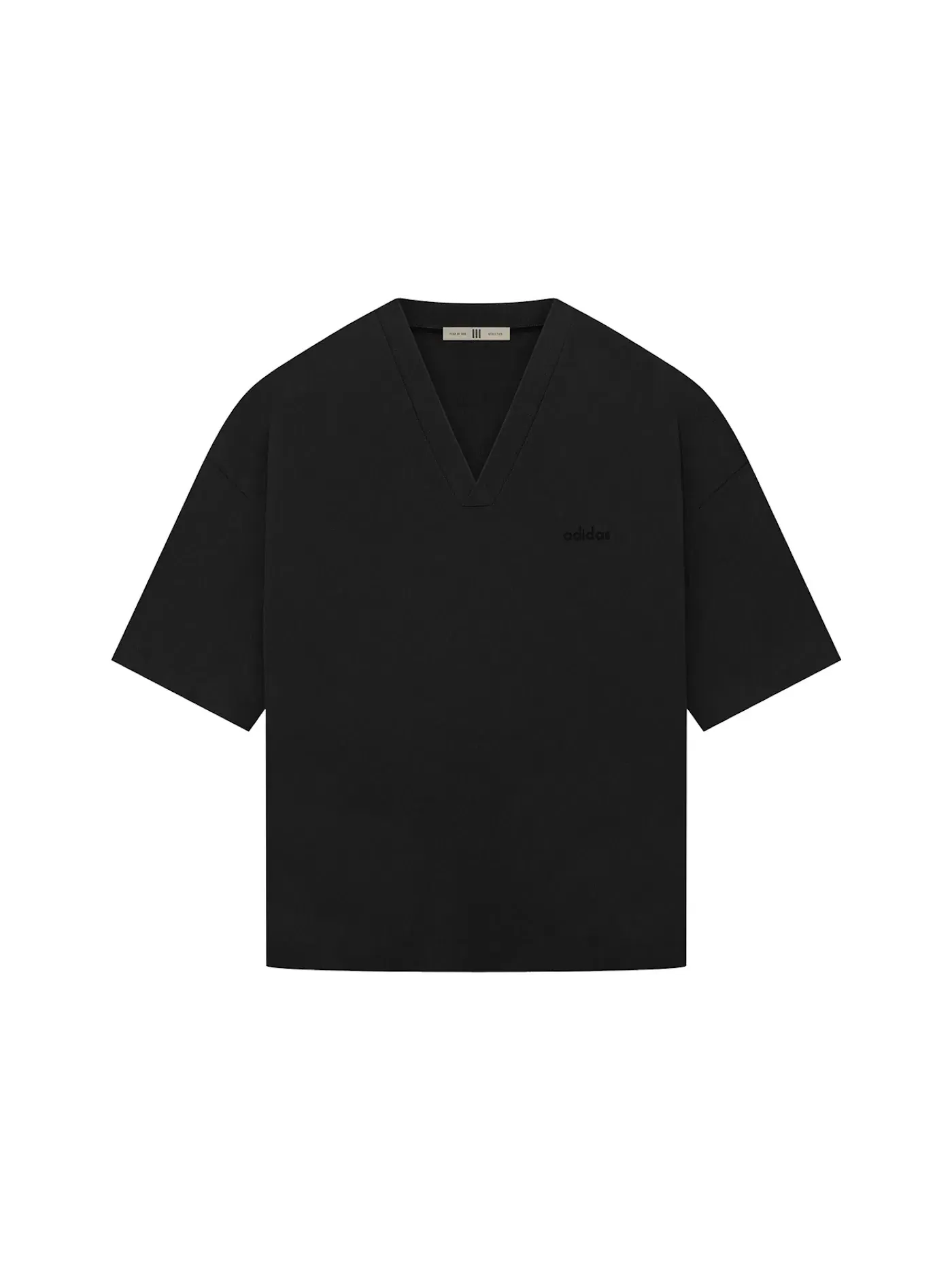 Мужская футболка с V-образным вырезом Heavy Jersey Fear of God Athletics — изображение 1 из 2, черный/черный